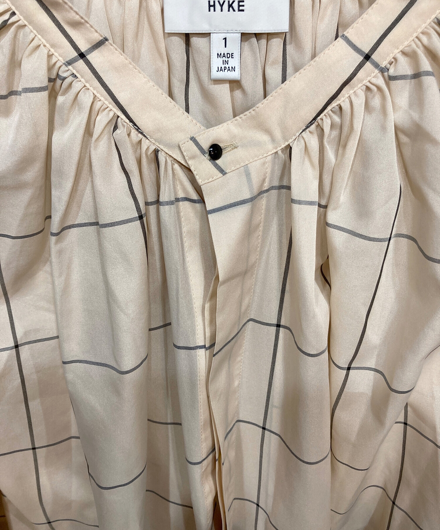 中古・古着通販】HYKE (ハイク) ウインドペンチェック柄シャツドレス