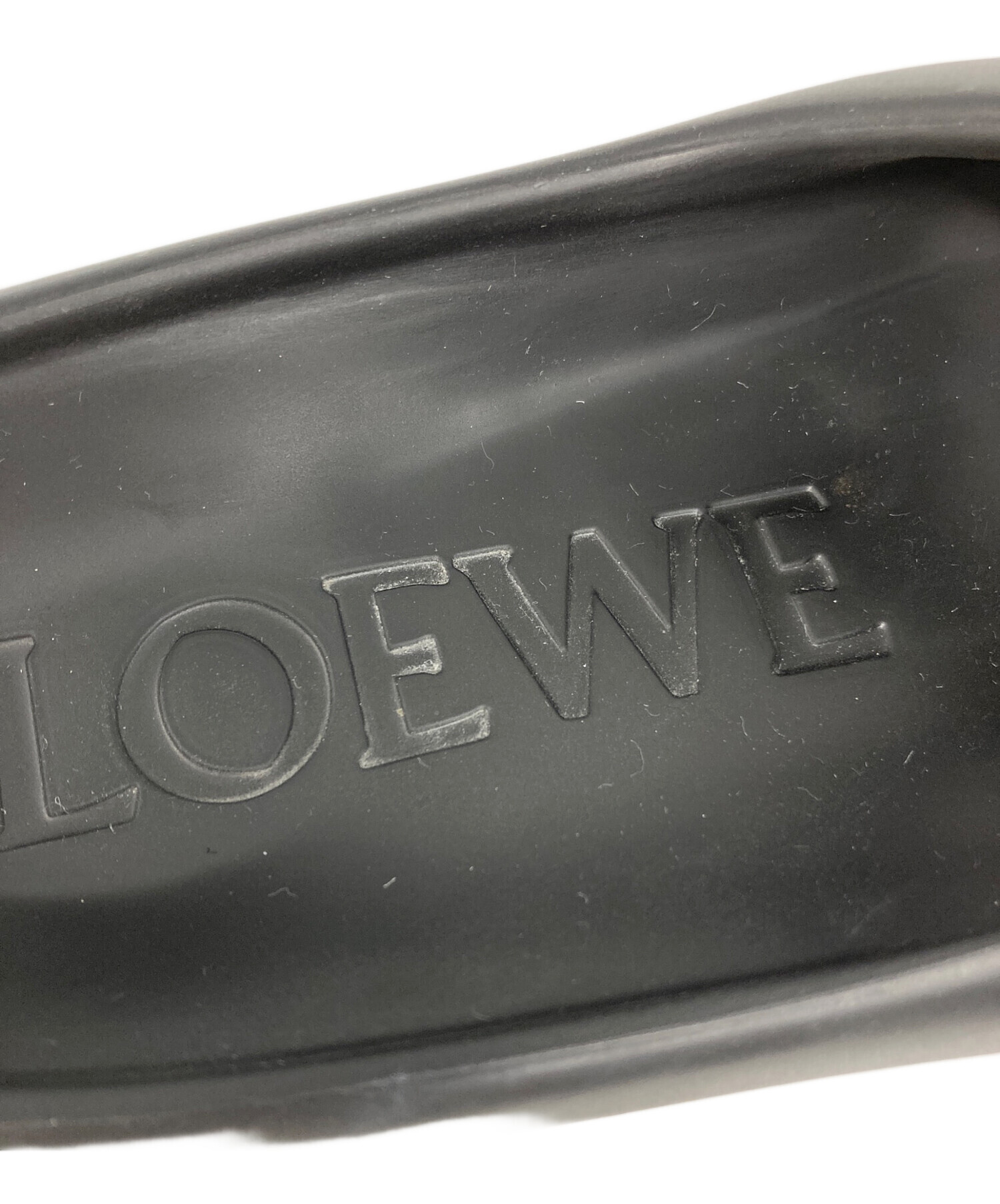 中古・古着通販】LOEWE (ロエベ) ペブルサンダル ブラック サイズ:41