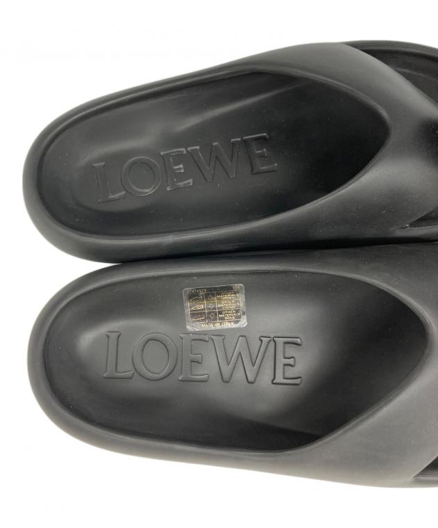 中古・古着通販】LOEWE (ロエベ) ペブルサンダル ブラック サイズ:41