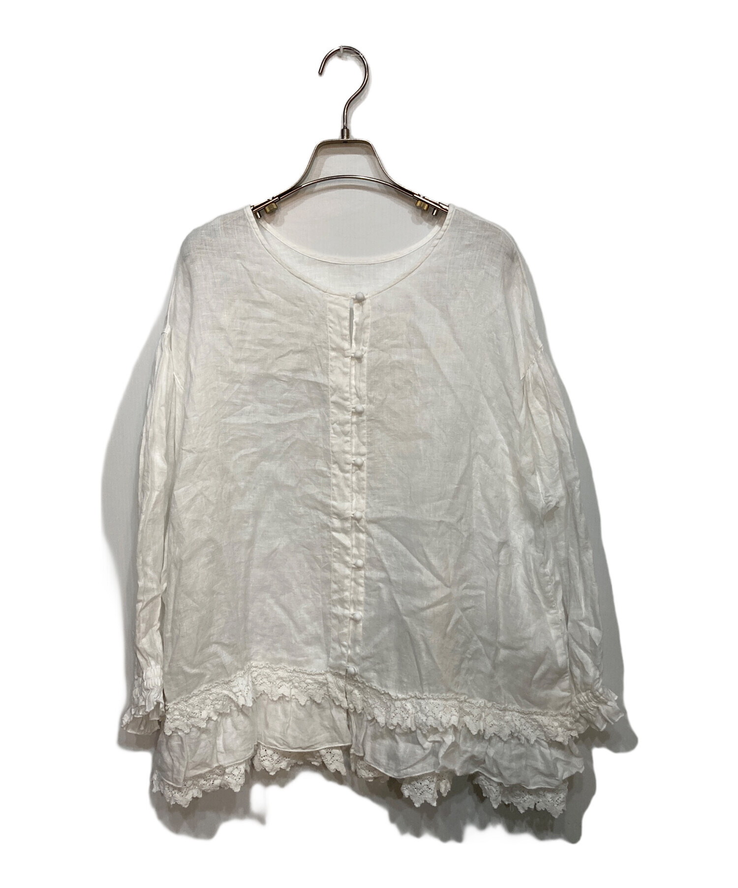 中古・古着通販】nest Robe (ネストローブ) 60リネンレースヘム