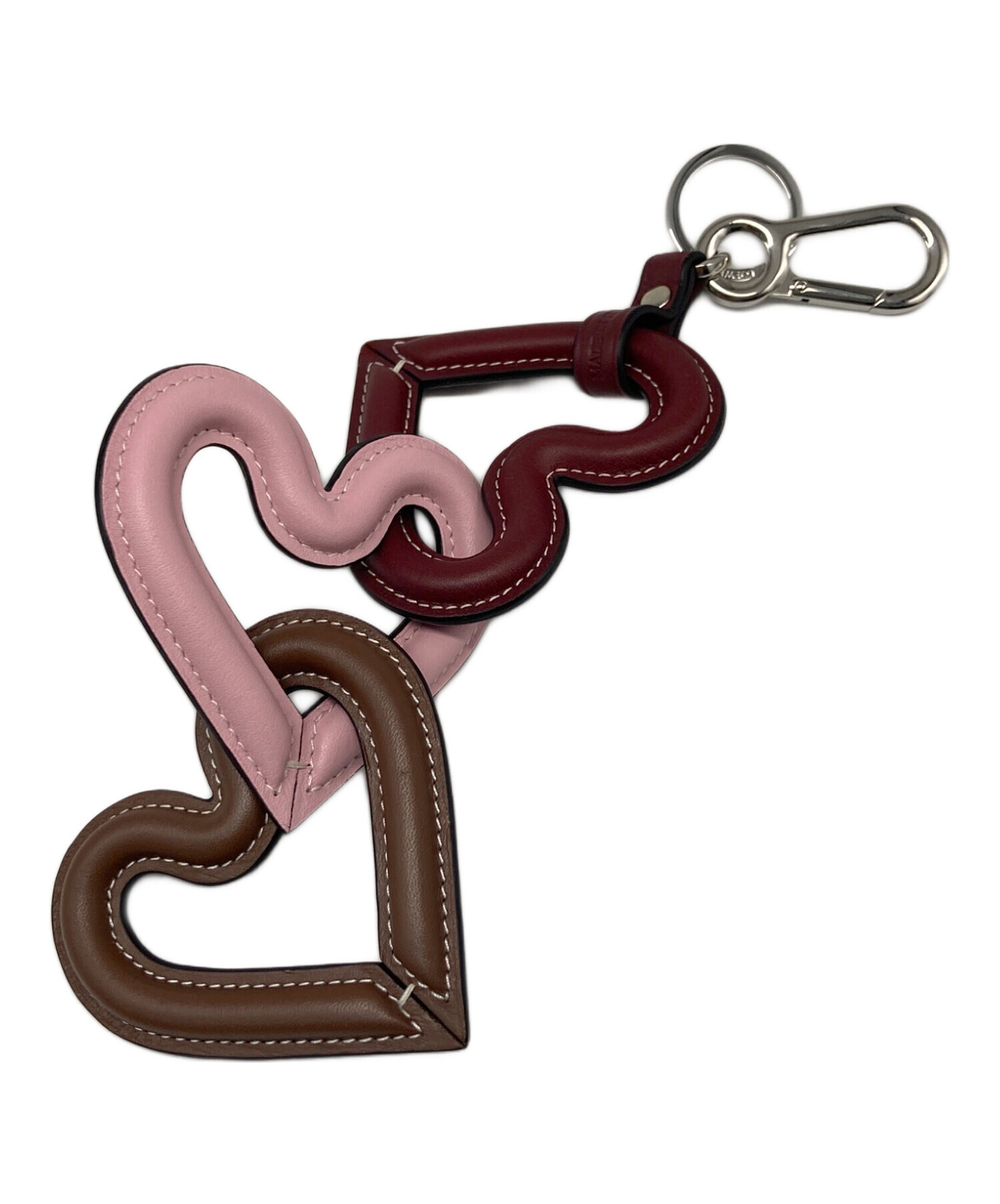 中古・古着通販】LOEWE (ロエベ) トリプルハートチャーム ピンク