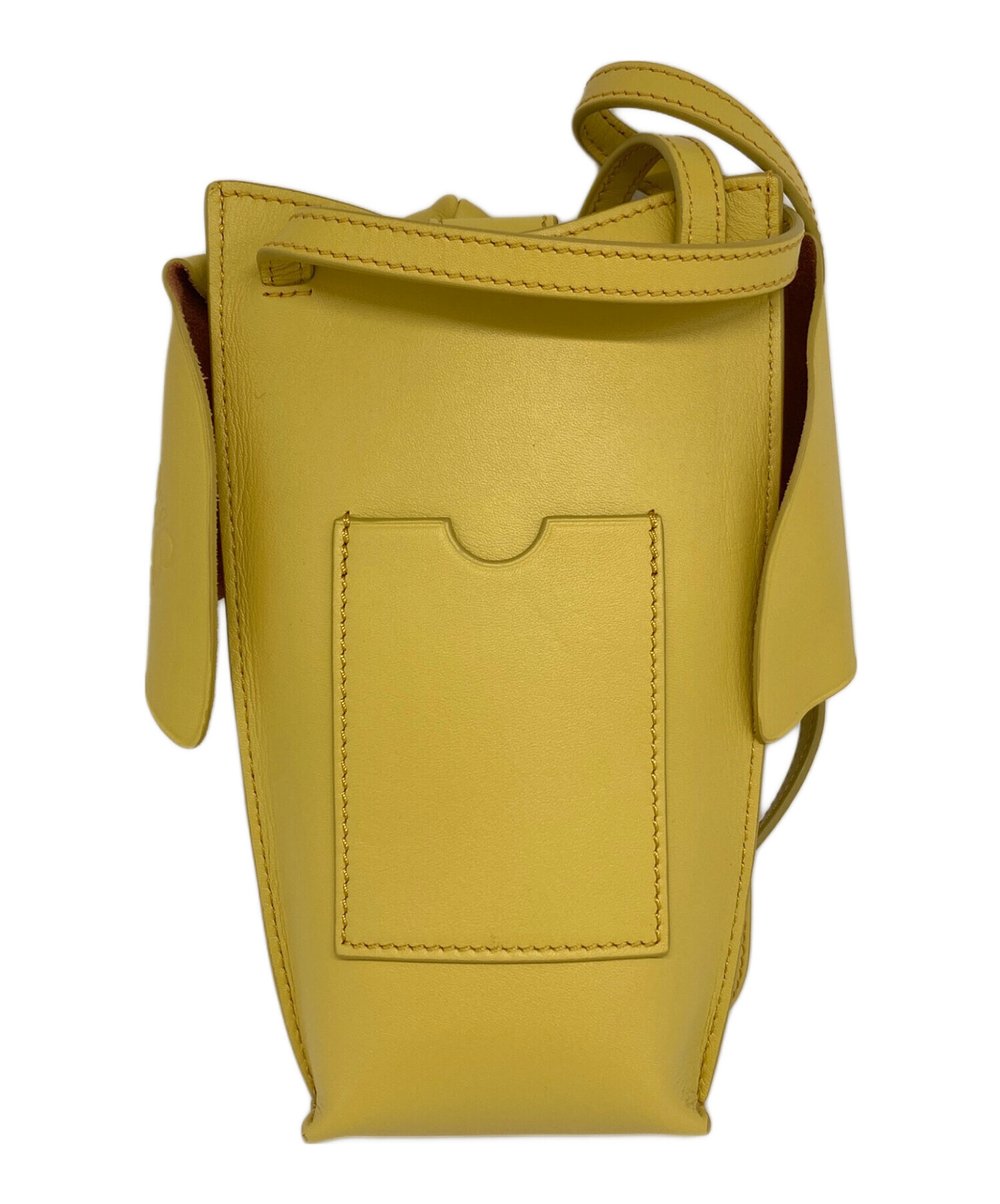 LOEWE ロエベ/エレファントポーチ/ミニショルダー/イエロー/C623B02X03/Aランク/91【中古】 中古・古着通販】LOEWE (ロエベ) バニーショルダーポーチ イエロー
