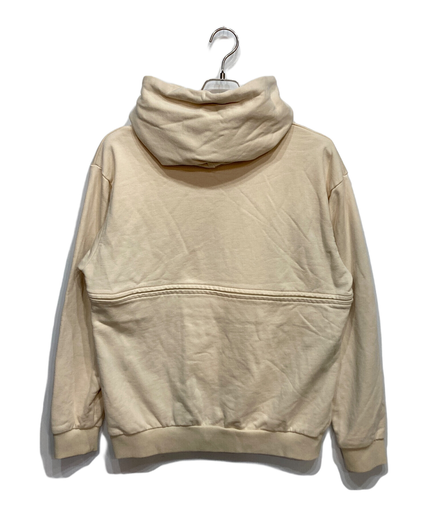 中古・古着通販】Crayme (クレイミー) 2way Logo Hoodie ベージュ 