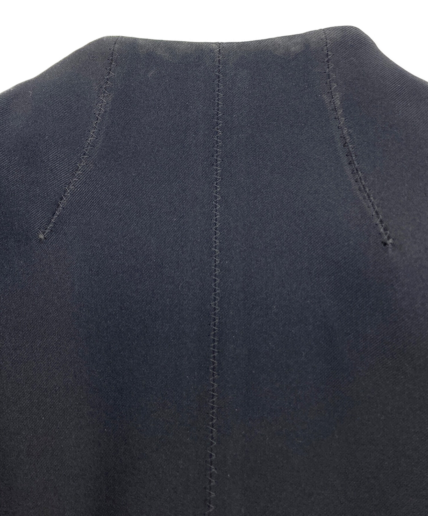 中古・古着通販】BEIGE (ベイジ) ノーカラージャケット ネイビー