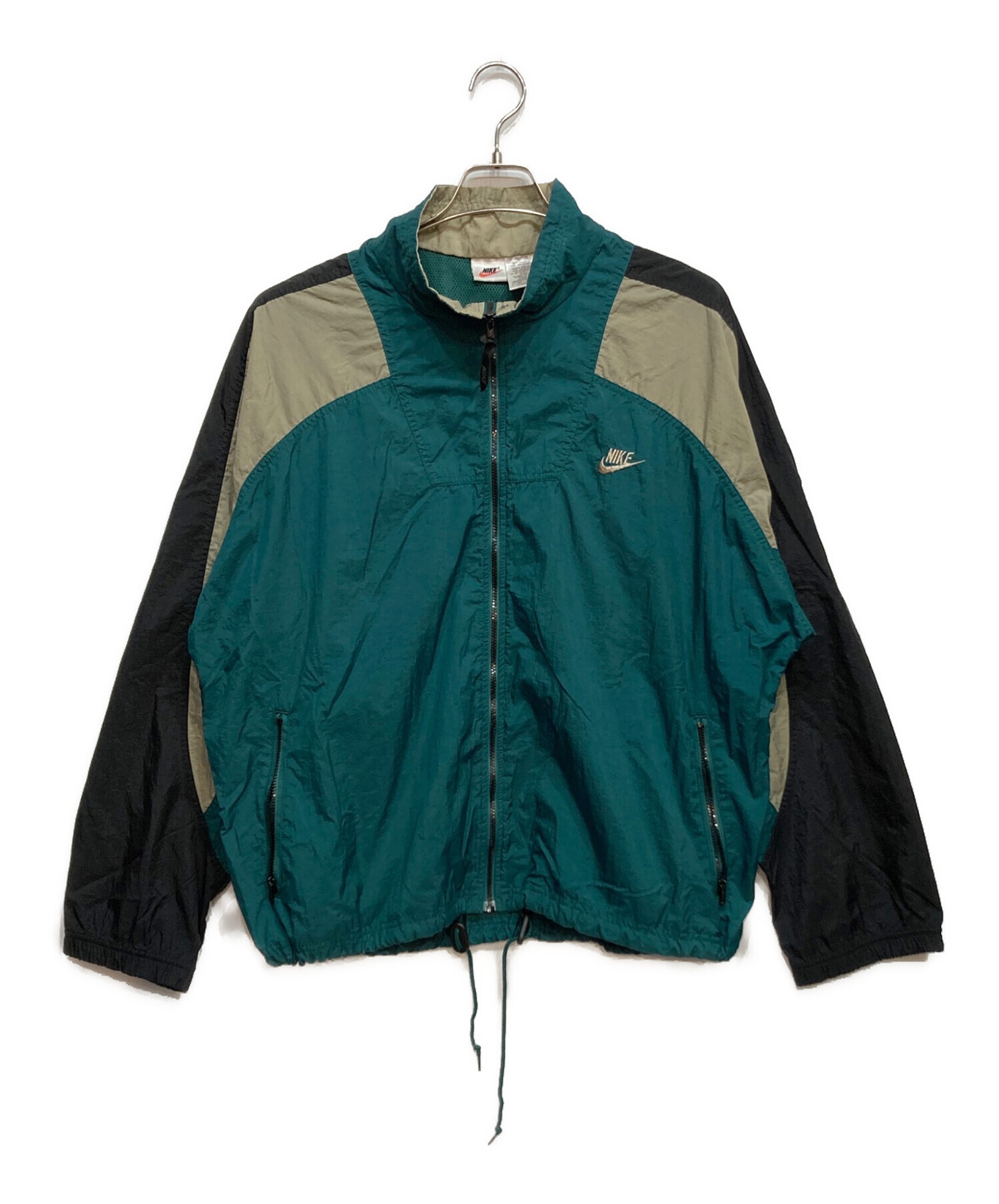 中古・古着通販】NIKE (ナイキ) 00s ナイロンジャケット グリーン