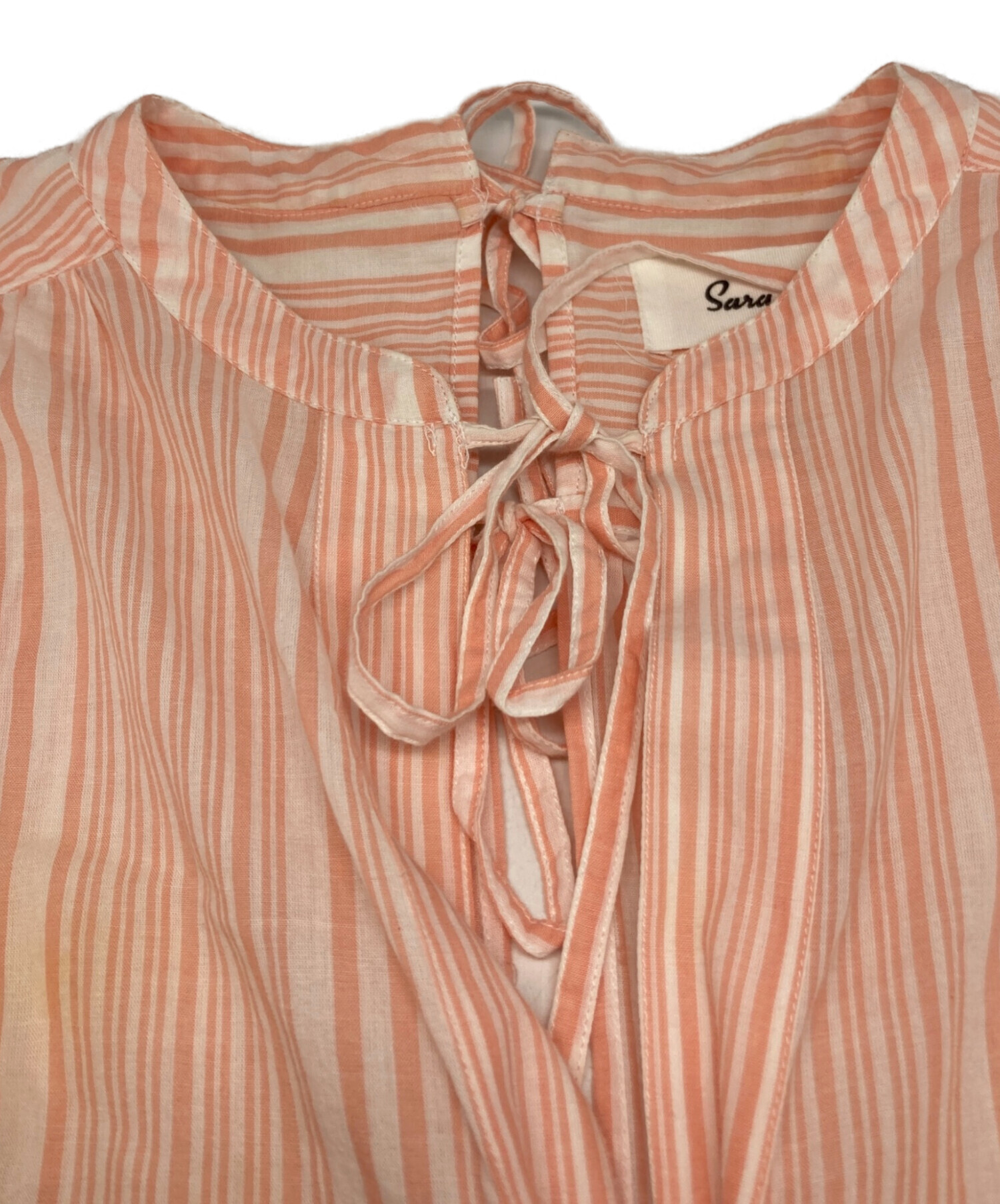 中古・古着通販】sara mallika (サラマリカ) COTTON STRIPE RIBBON