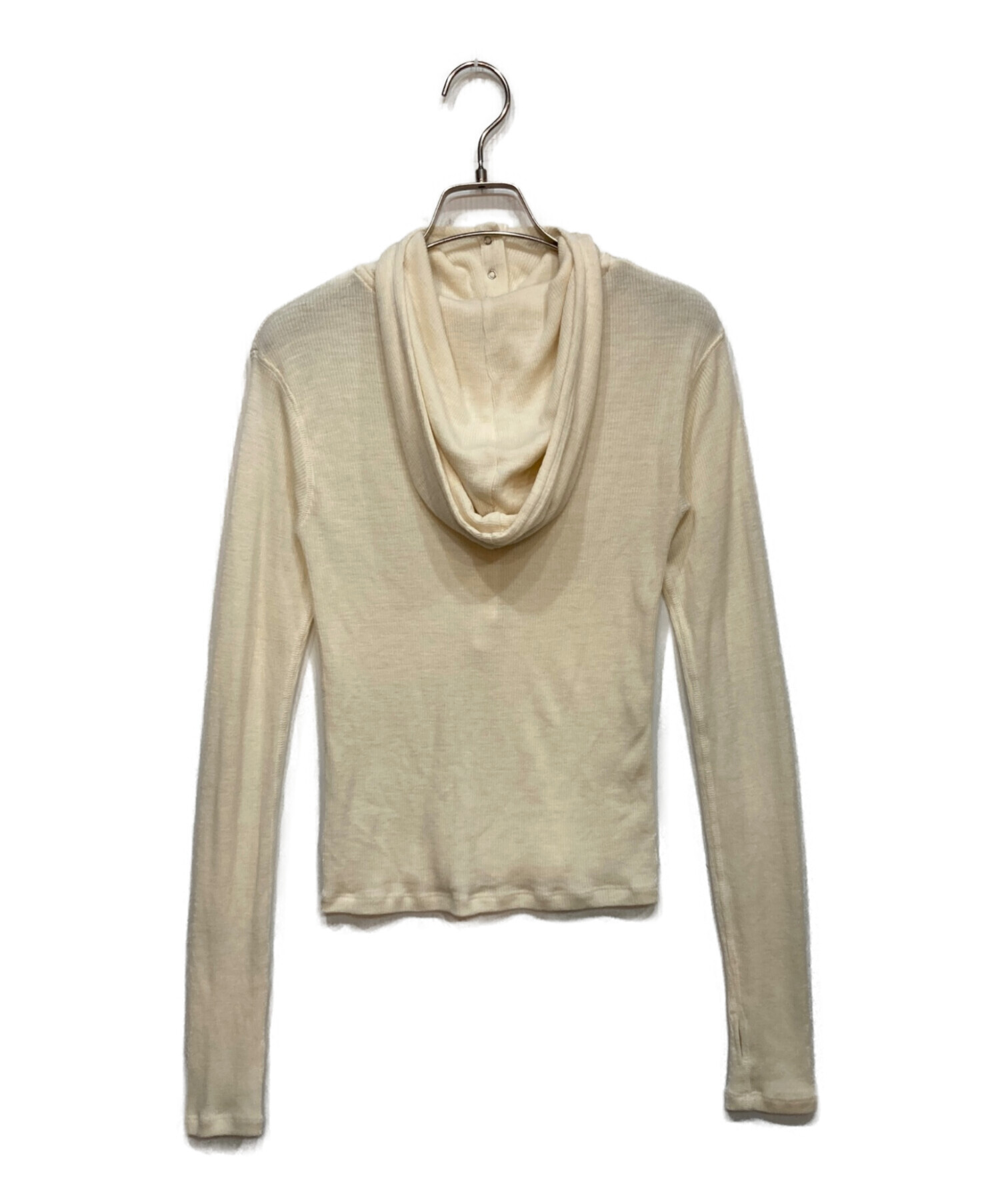CLANE クラネ WOOL RIB HOODED TIGHT TOPS 中古・古着通販】CLANE (クラネ) WOOL RIB HOODED TIGHT TOPS ウール
