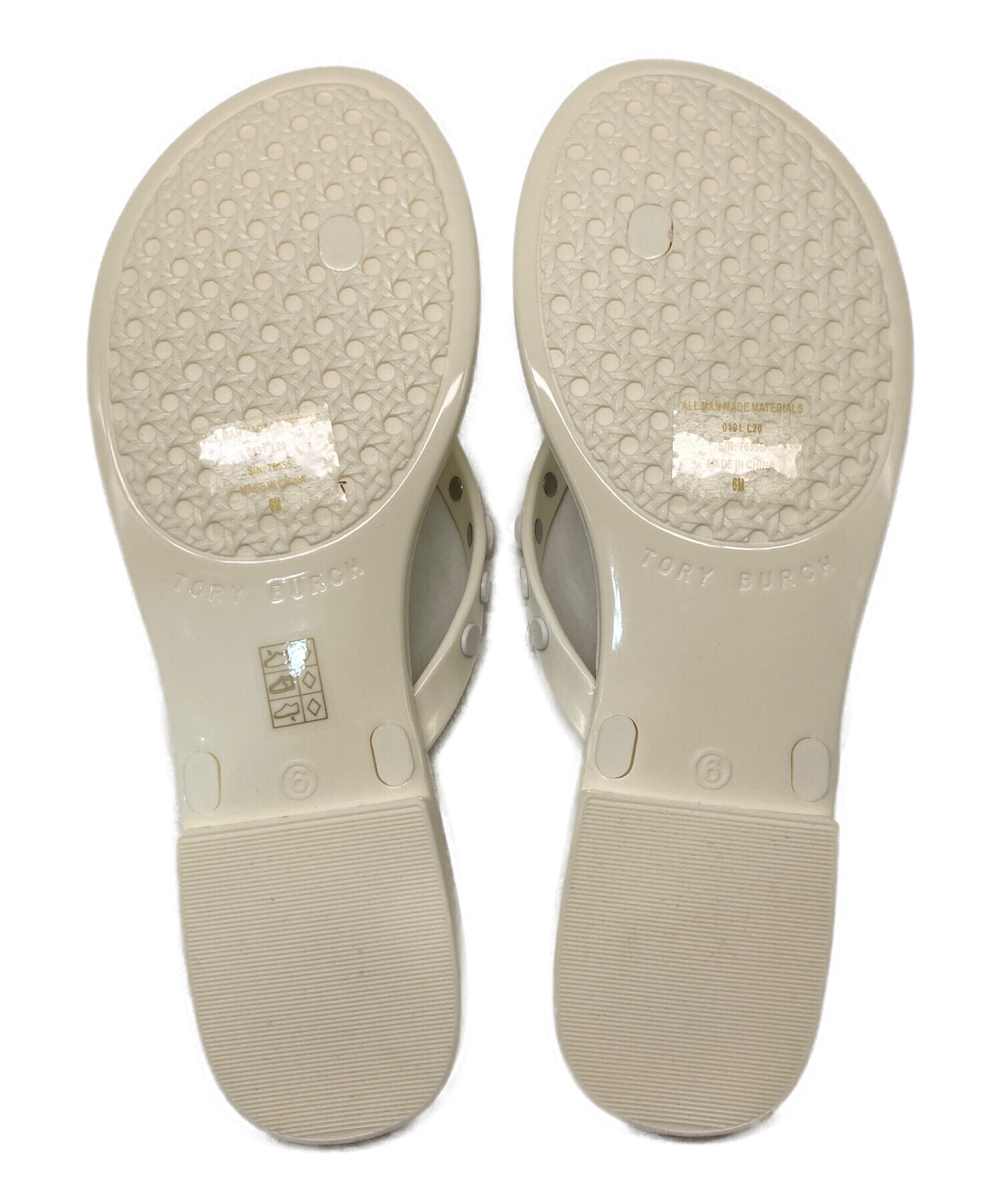 中古・古着通販】TORY BURCH (トリーバーチ) ビーチサンダル ホワイト