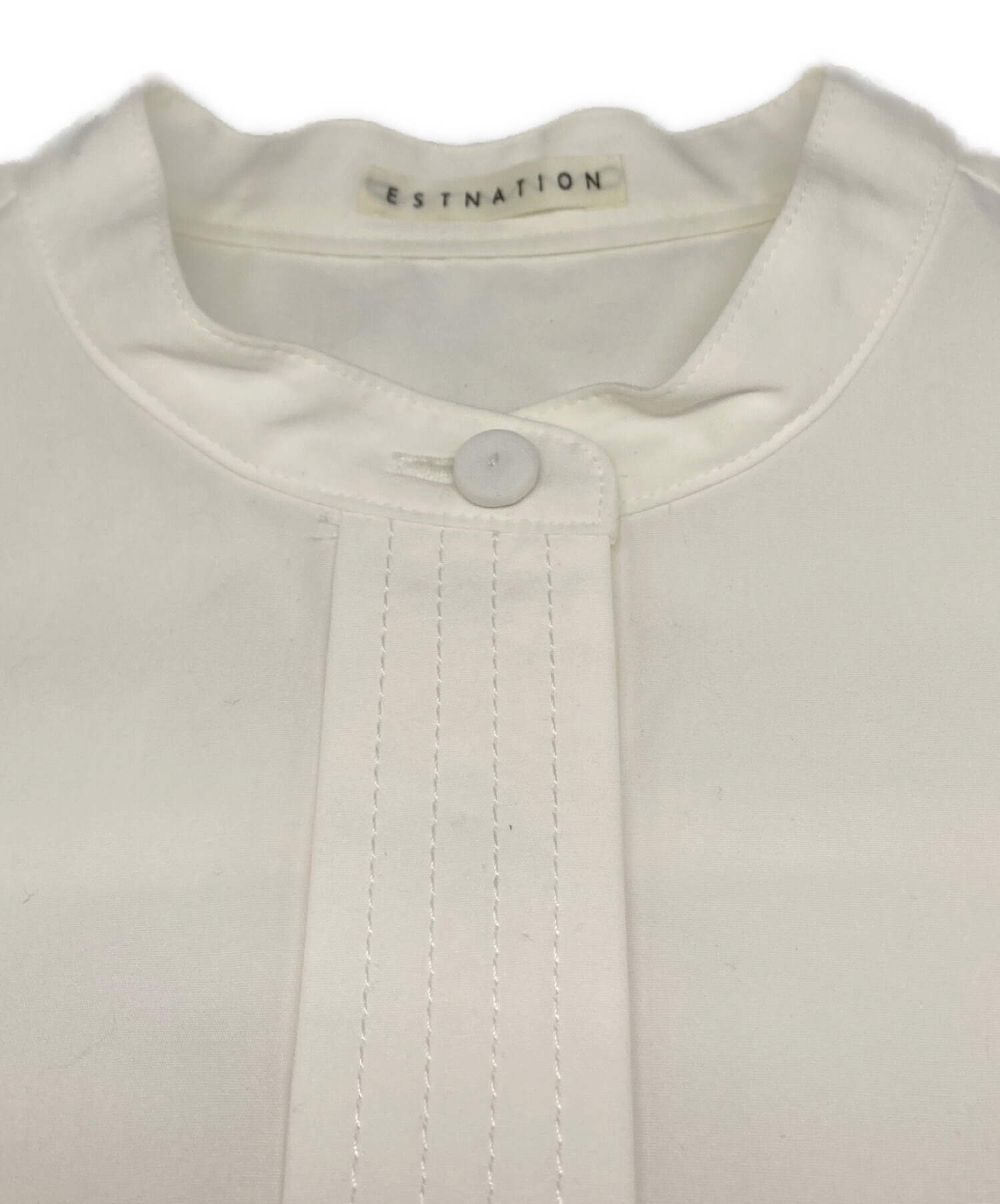 中古・古着通販】ESTNATION (エストネーション) バンドカラー タック 