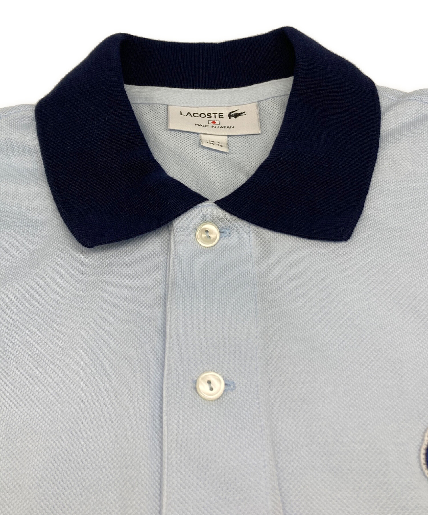 中古・古着通販】LACOSTE (ラコステ) カスタム ポロシャツ ネイビー
