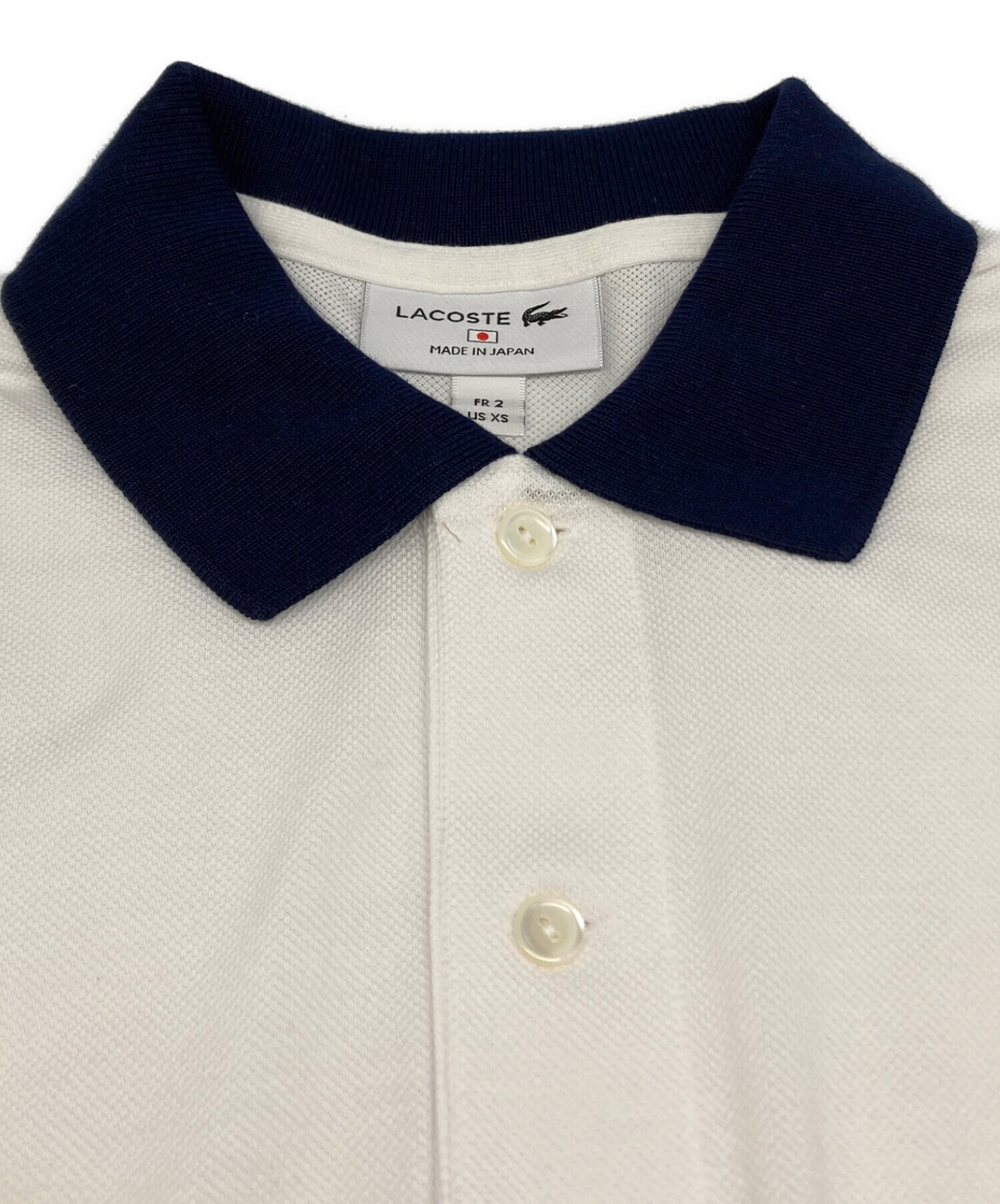 中古・古着通販】LACOSTE (ラコステ) カスタムポロシャツ ネイビー 