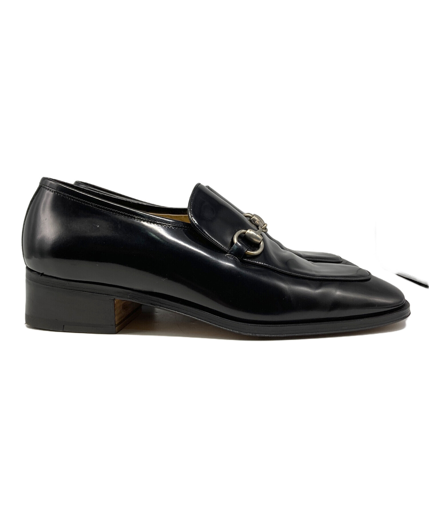 【GUCCI】グッチ ホースビットローファー ブラック EU42E 未使用新品 中古・古着通販】GUCCI (グッチ) ホースビットローファー ブラック