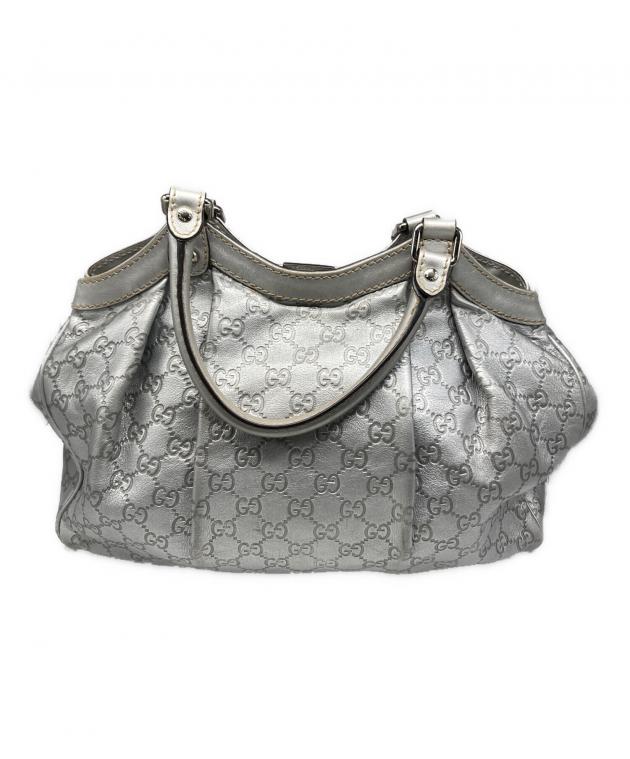 中古・古着通販】GUCCI (グッチ) ハンドバッグ シルバー｜ブランド