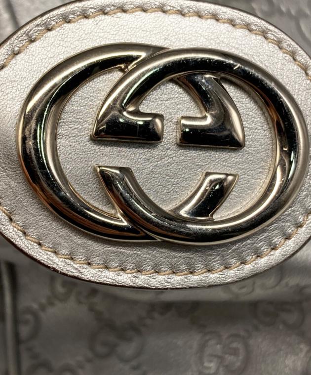 中古・古着通販】GUCCI (グッチ) ハンドバッグ シルバー｜ブランド