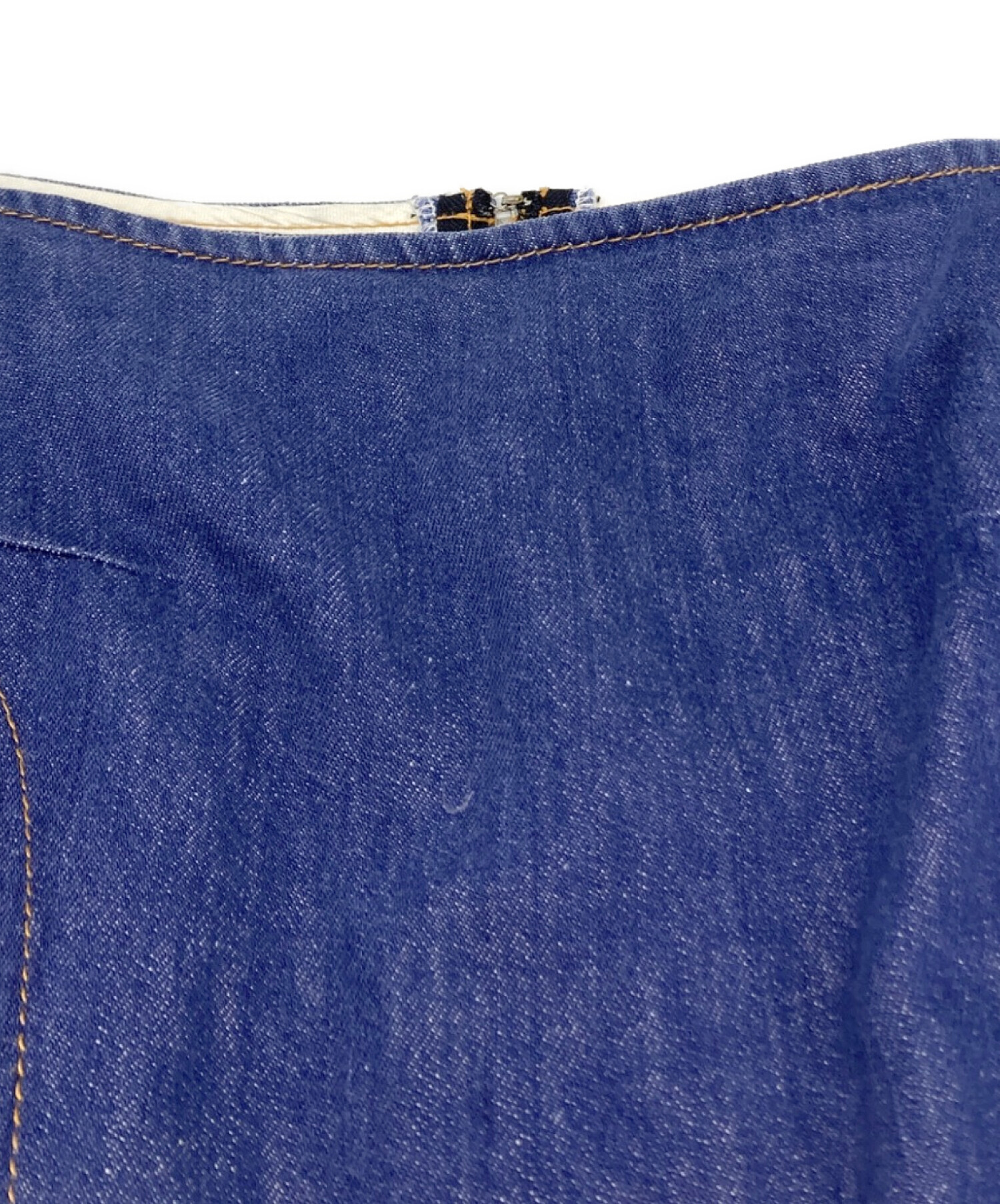 トリココムデギャルソン　デニム　スカート　ウエストフリル　Mサイズ 中古・古着通販】tricot COMME des GARCONS (トリココムデギャルソン