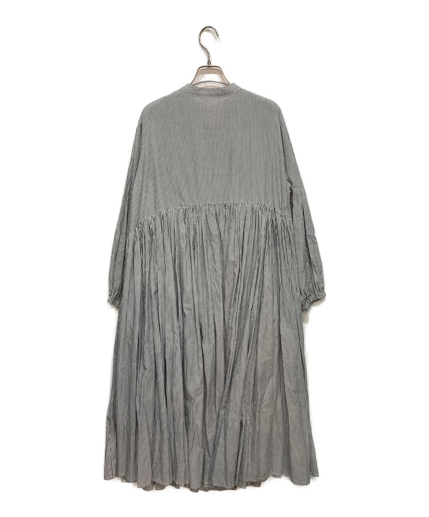 中古・古着通販】BEARDSLEY (ビアズリー) 先染めギャザーワンピース