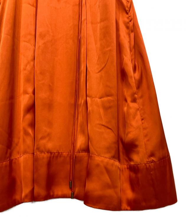 中古・古着通販】Chloe (クロエ) シルク混ワンピース オレンジ サイズ