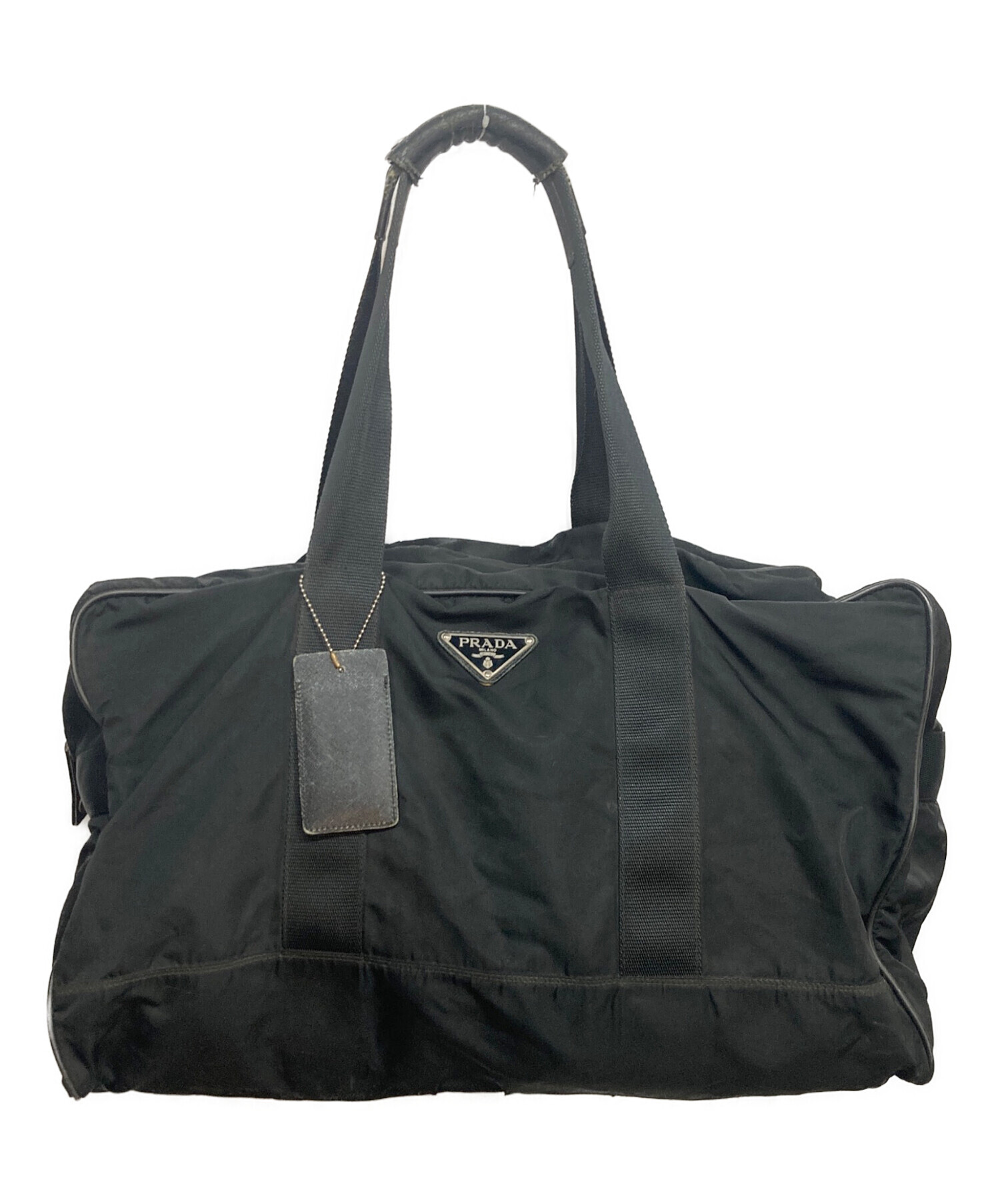 中古・古着通販】PRADA (プラダ) ナイロンボストンバッグ ブラック