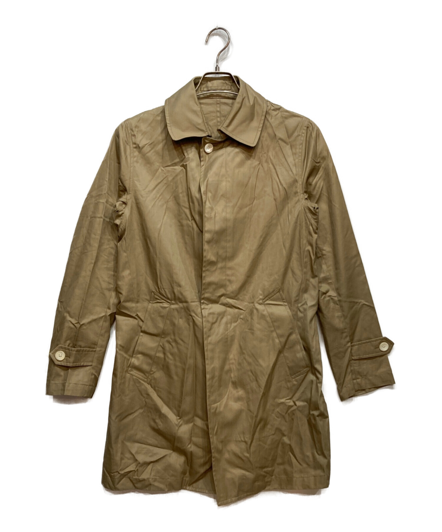 Grenfell ステンカラーコート ベージュ 中古・古着通販】GRENFELL (グレンフェル) ステンカラー コート