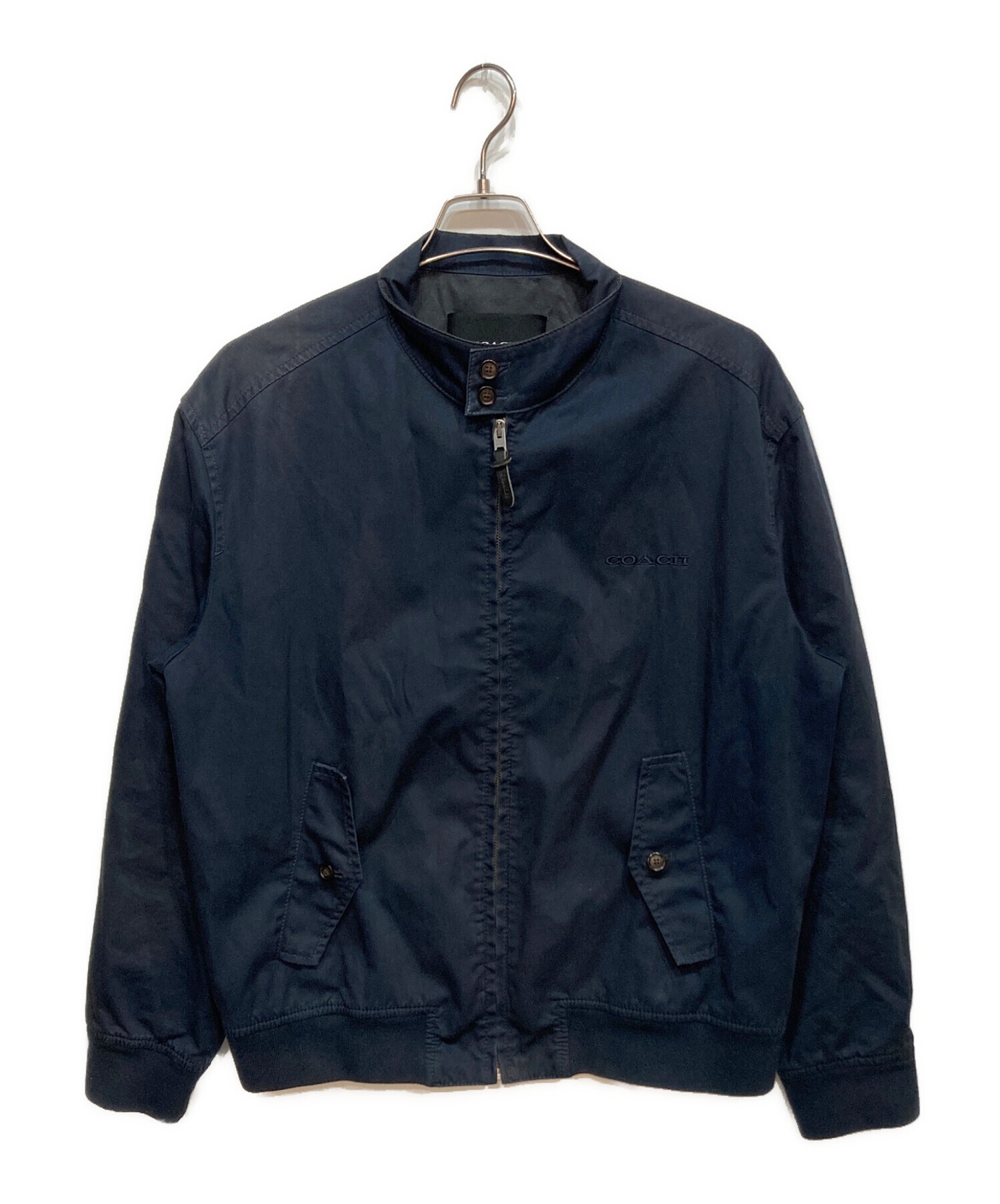 coach（コーチ）ハリントンジャケット S 中古・古着通販】COACH (コーチ) ハリントン ジャケット ネイビー