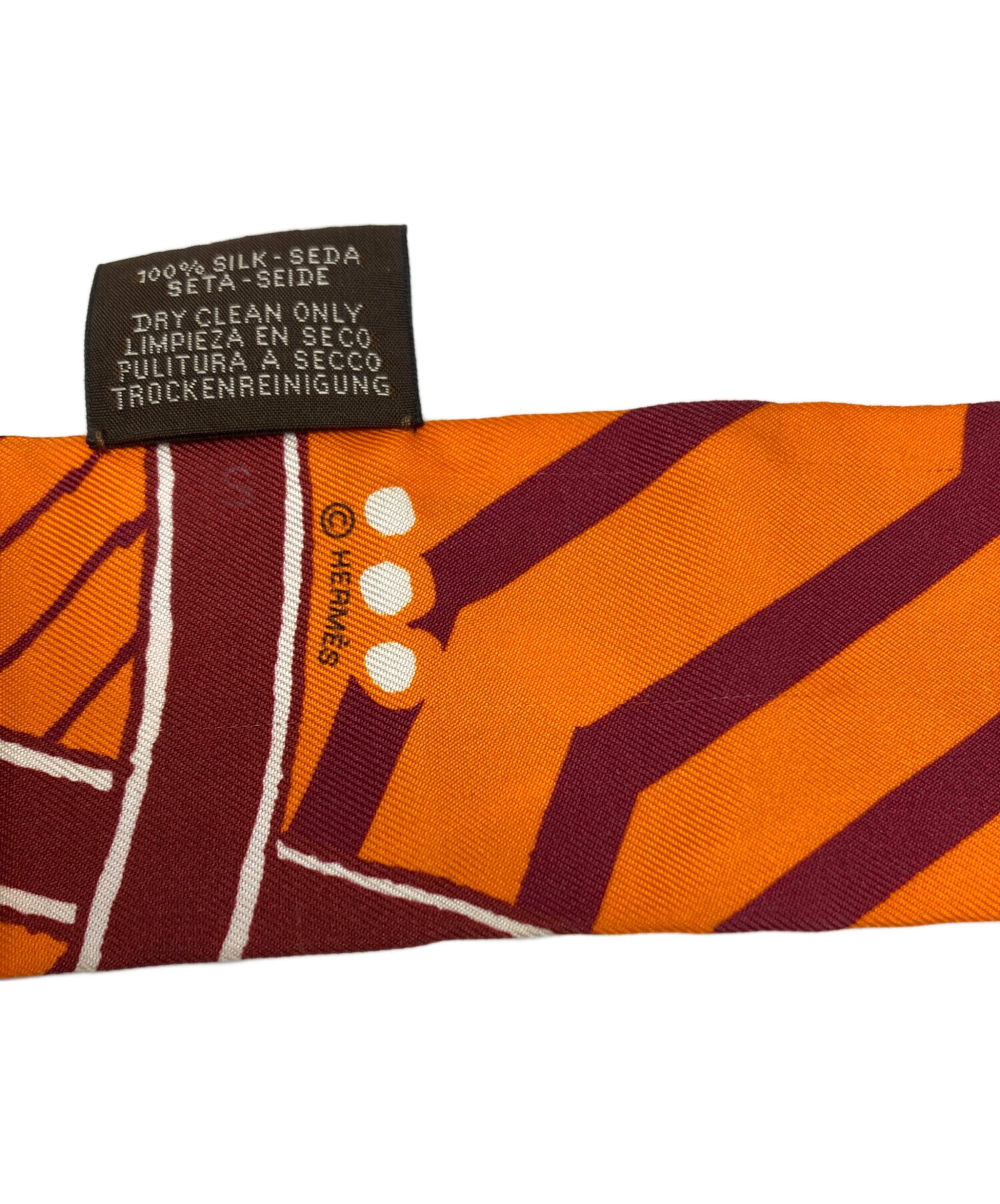 中古・古着通販】HERMES (エルメス) ツイリーシルクスカーフ グリーン