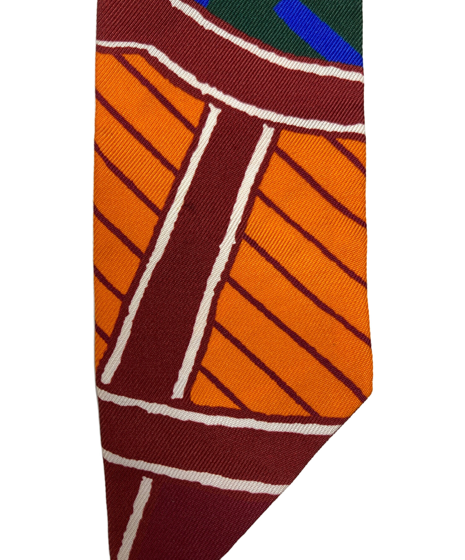 中古・古着通販】HERMES (エルメス) ツイリーシルクスカーフ グリーン
