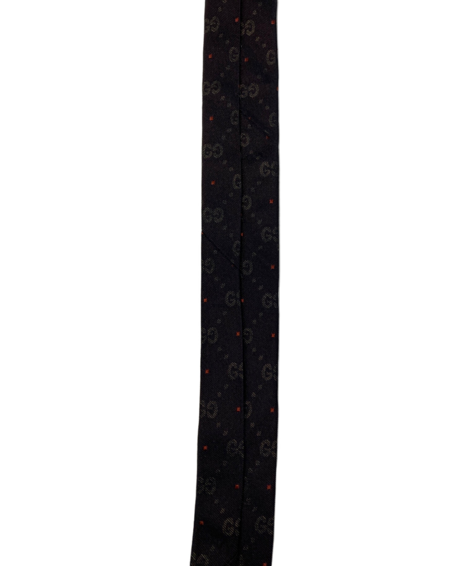 中古・古着通販】GUCCI (グッチ) GG柄ネクタイ ブラック サイズ:表記