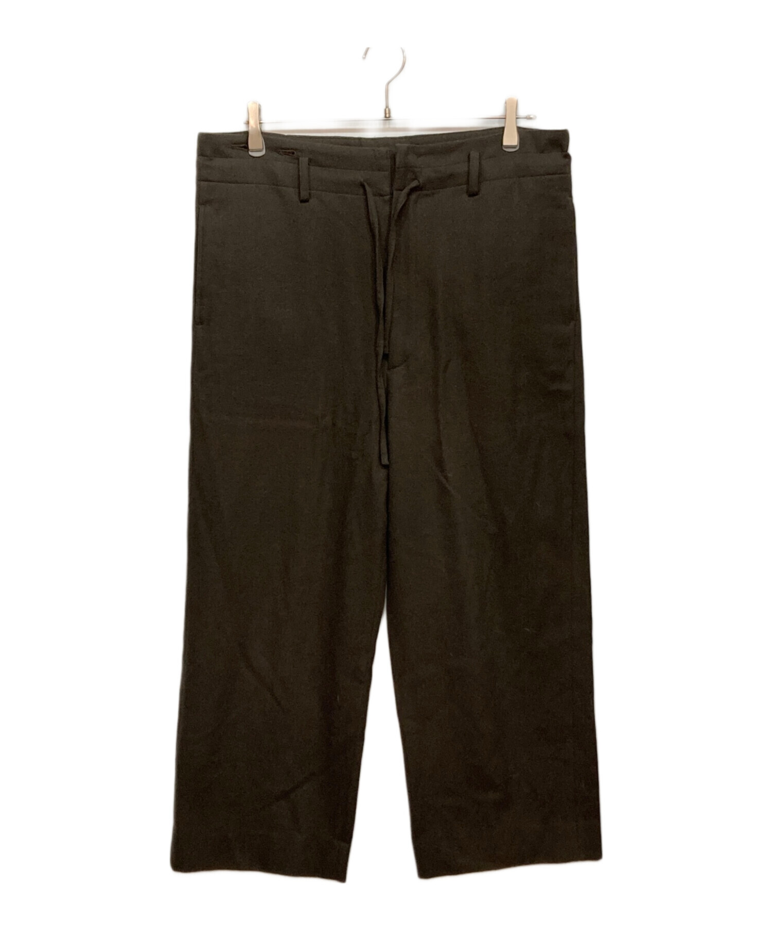 YOKE ヨーク スラックス ブラウン サイズ2 中古・古着通販】YOKE (ヨーク) Wide Pajama Pants ブラウン サイズ:S