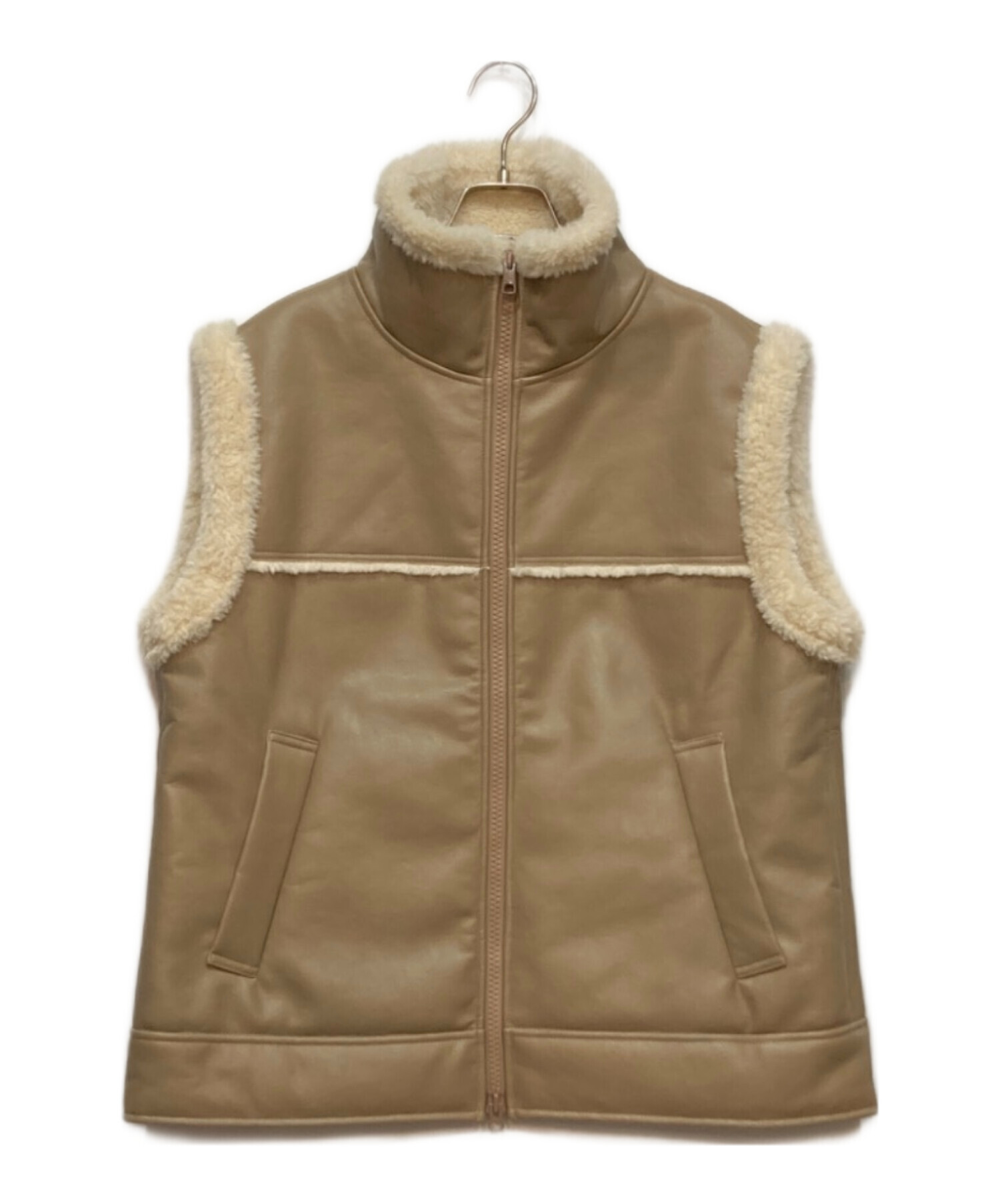 90s L.L.Bean outdoors ダウンベスト ブルー COSTPRICE SHEEPSKIN CO. ムートンベスト・38□オーストラリア製