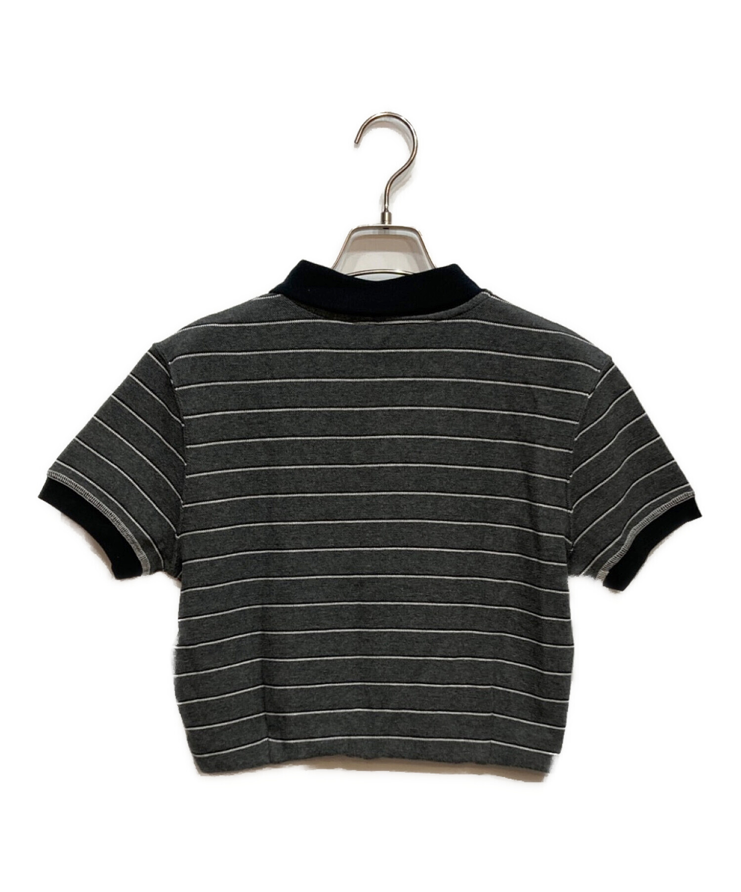 中古・古着通販】TODAYFUL (トゥデイフル) Border Polo Tops グレー