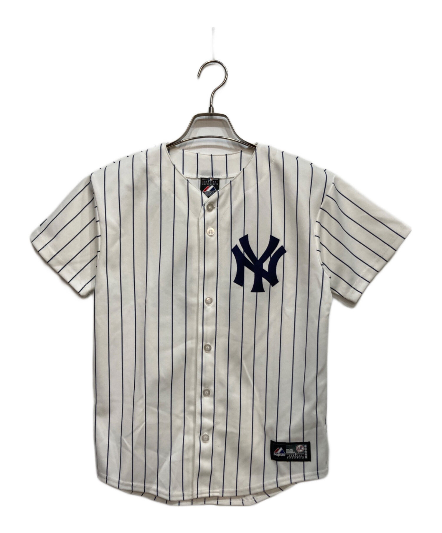 Majestic NEW YORK ベースボールシャツ Mサイズ 新庄 中古・古着通販】Majestic (マジェスティック) ベースボールシャツ