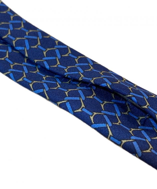 新品未使用☆国内正規品☆箱付☆エルメス☆ネクタイ☆ネイビー☆ファソネ☆青系990 中古・古着通販】HERMES (エルメス) ネクタイ ネイビー サイズ:不明