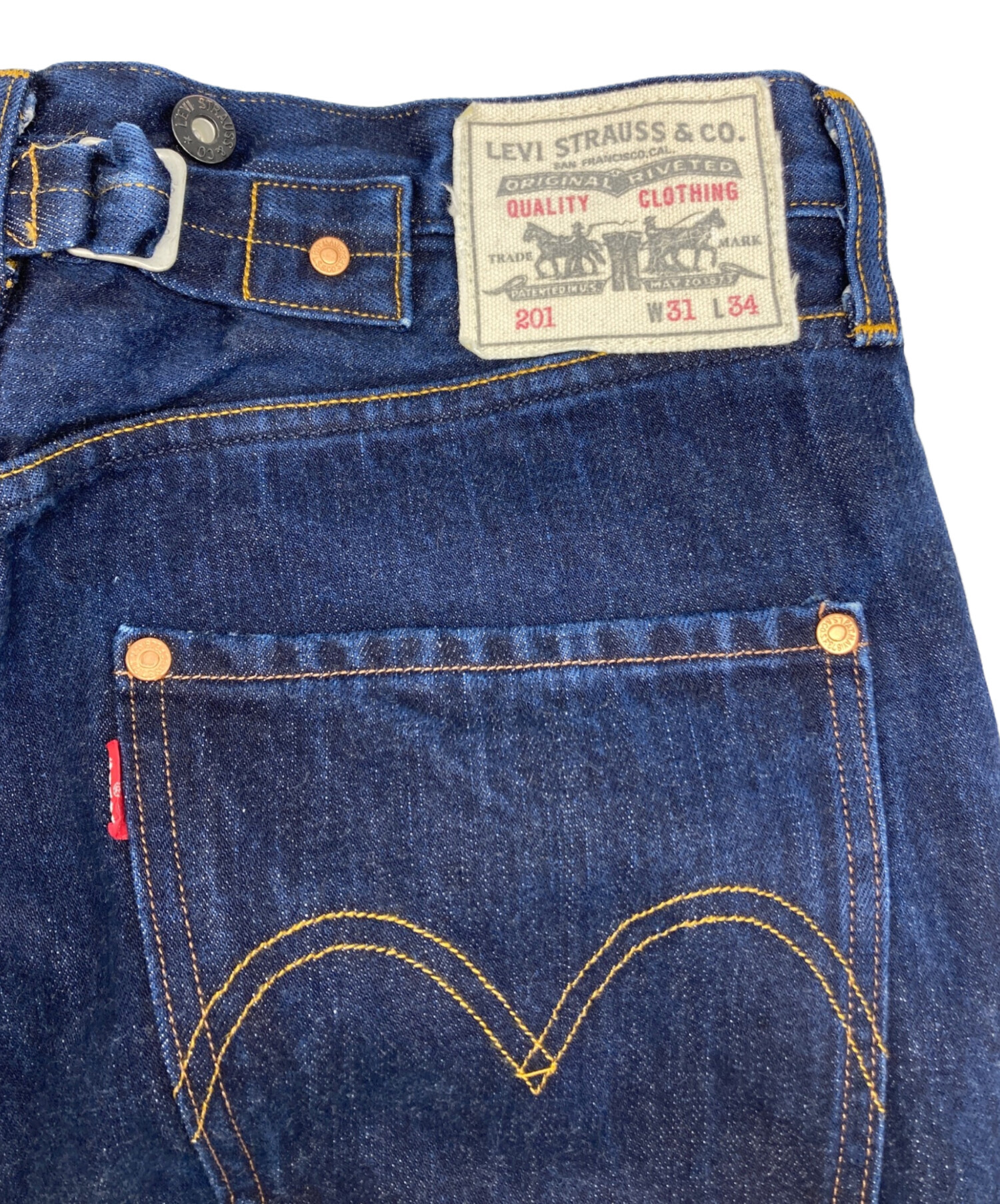 中古・古着通販】LEVI'S (リーバイス) 復刻201 シンチバックデニム