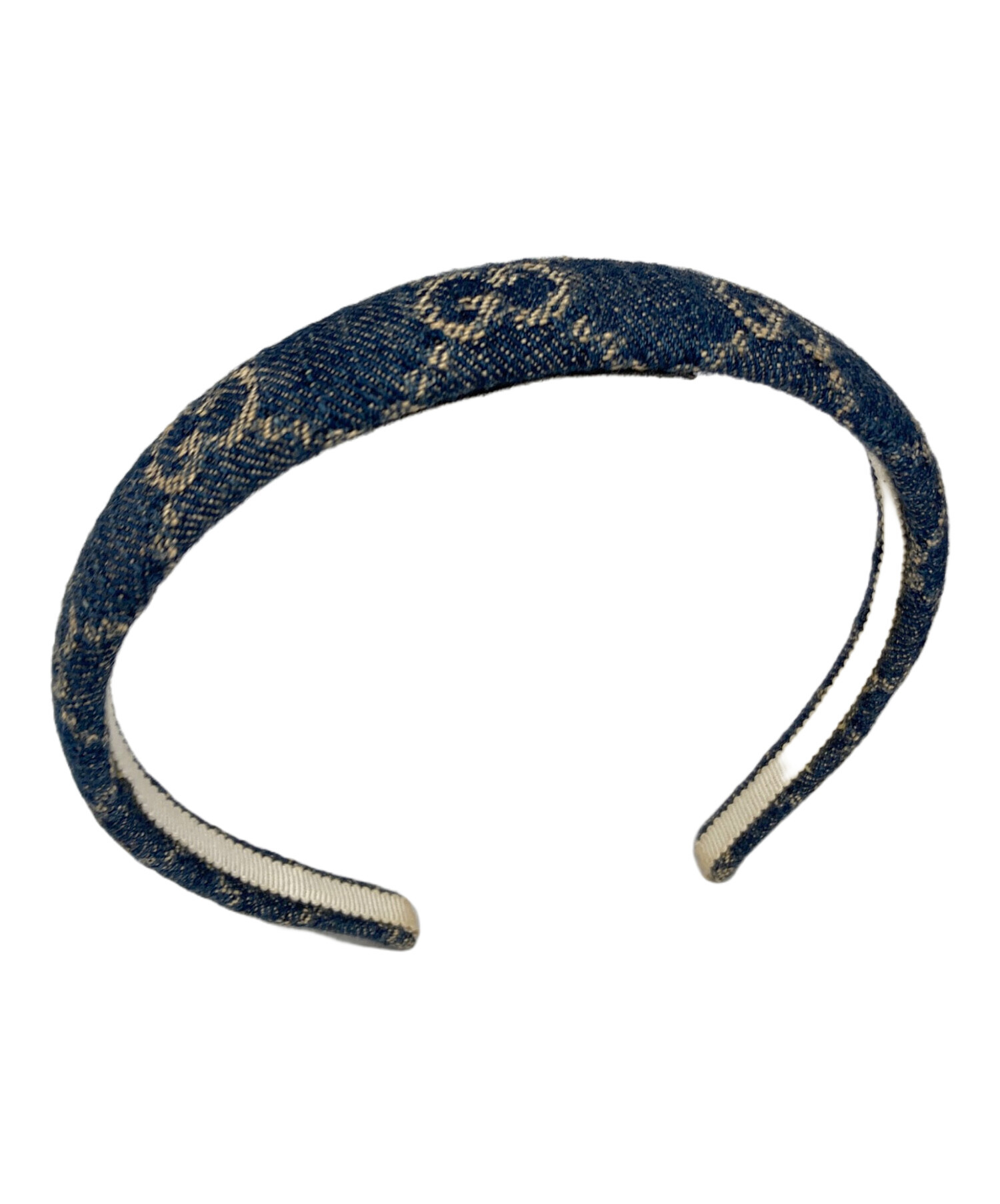 中古・古着通販】GUCCI (グッチ) GG柄デニムカチューシャ インディゴ
