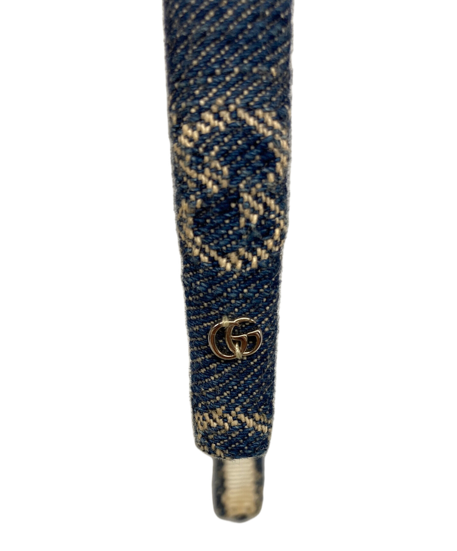 中古・古着通販】GUCCI (グッチ) GG柄デニムカチューシャ インディゴ