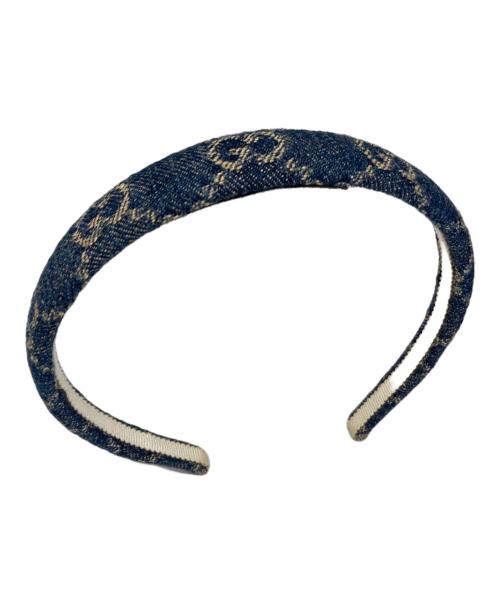 中古・古着通販】GUCCI (グッチ) GG柄デニムカチューシャ インディゴ