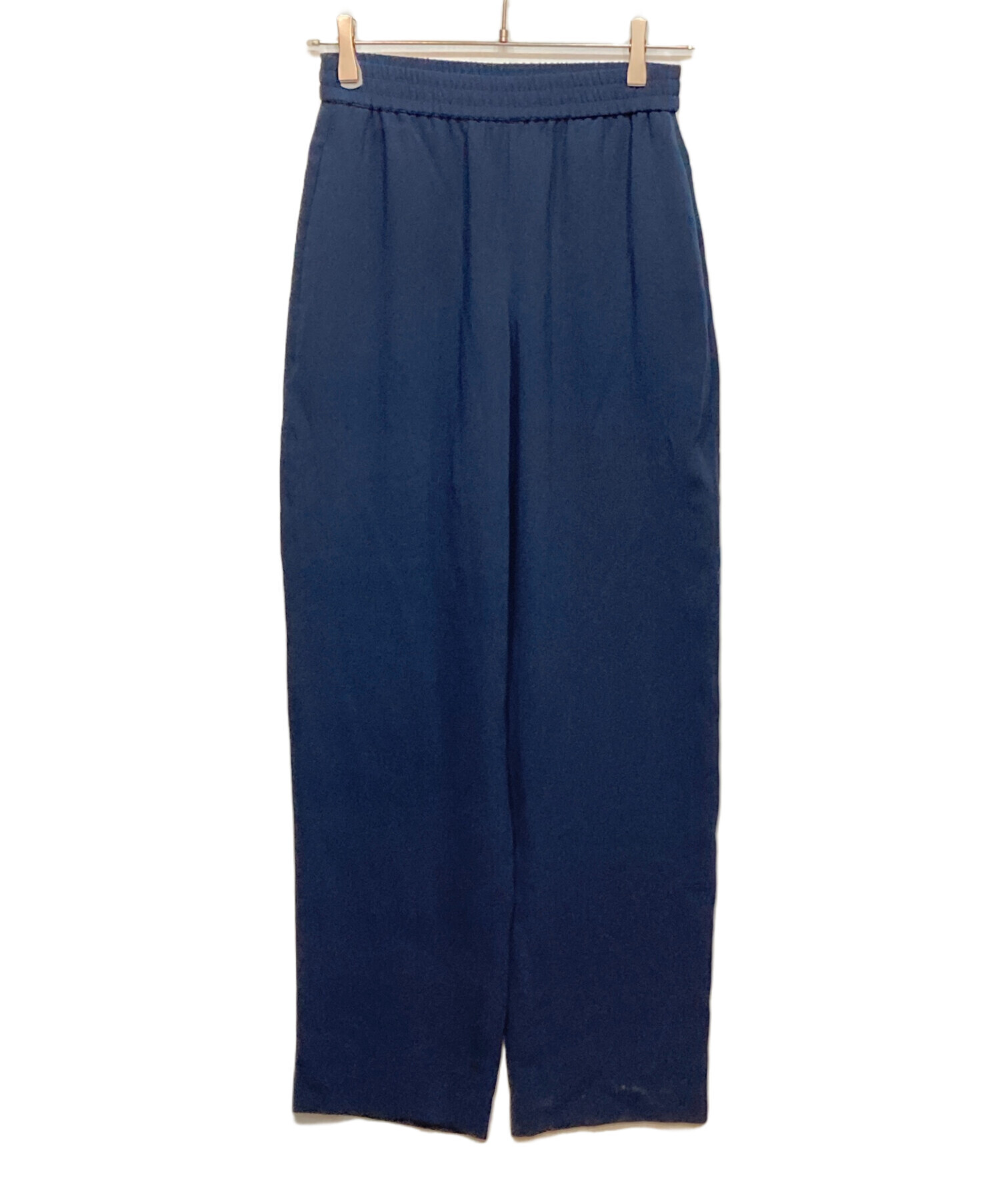 theory SYNTHETIC CREPE パンツ 背抜き セットアップ 紺 SUITING AND