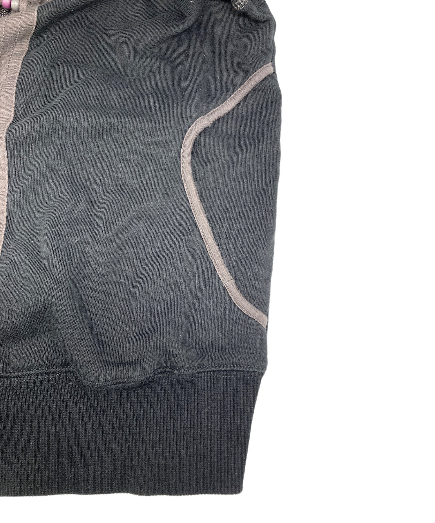 中古・古着通販】COYSEIO (コイセイオ) PUCKERING HOOD ZIP-UP グレー