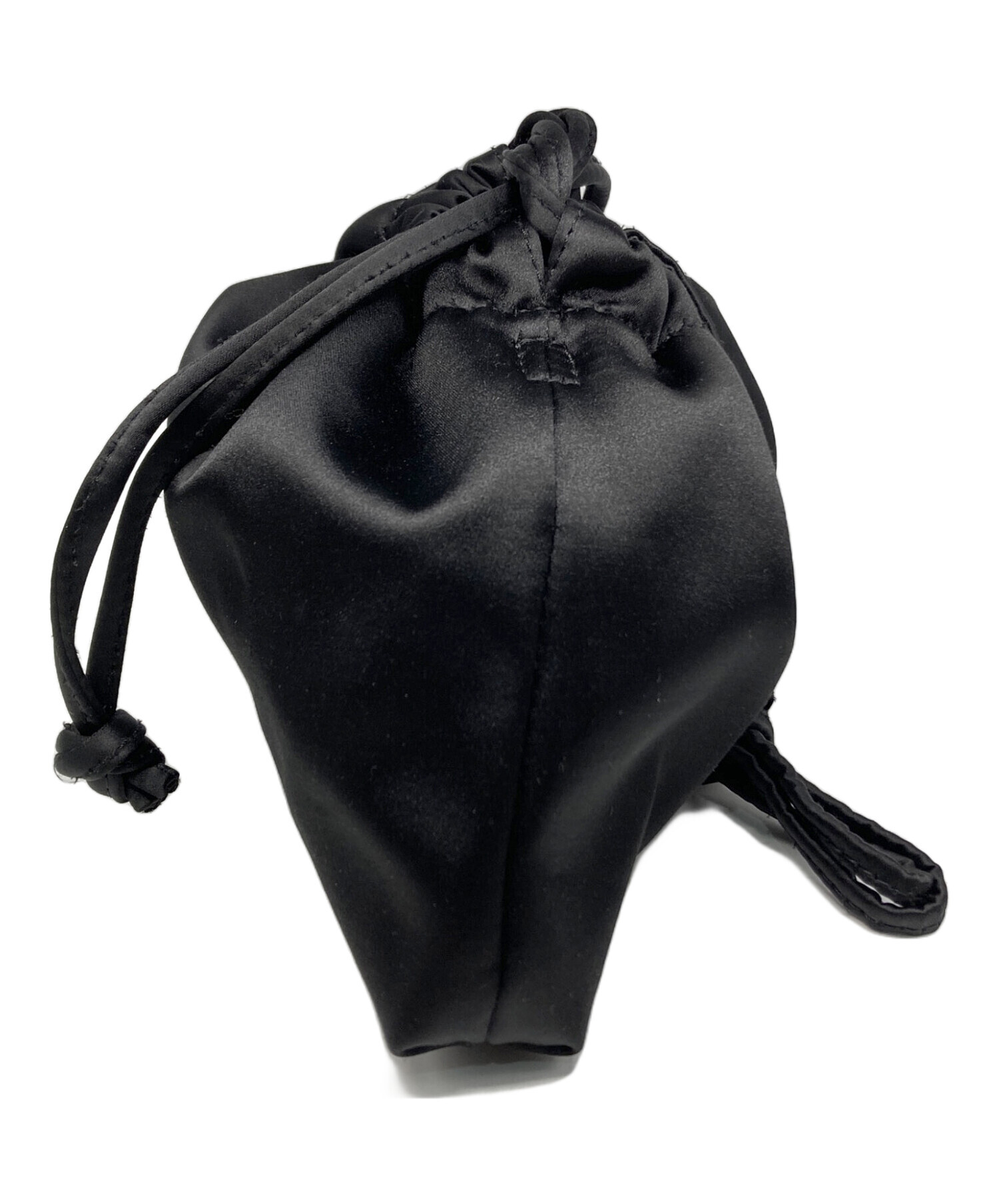 中古・古着通販】CELERI (セルリ) SATIN MINI POUCH ブラック 