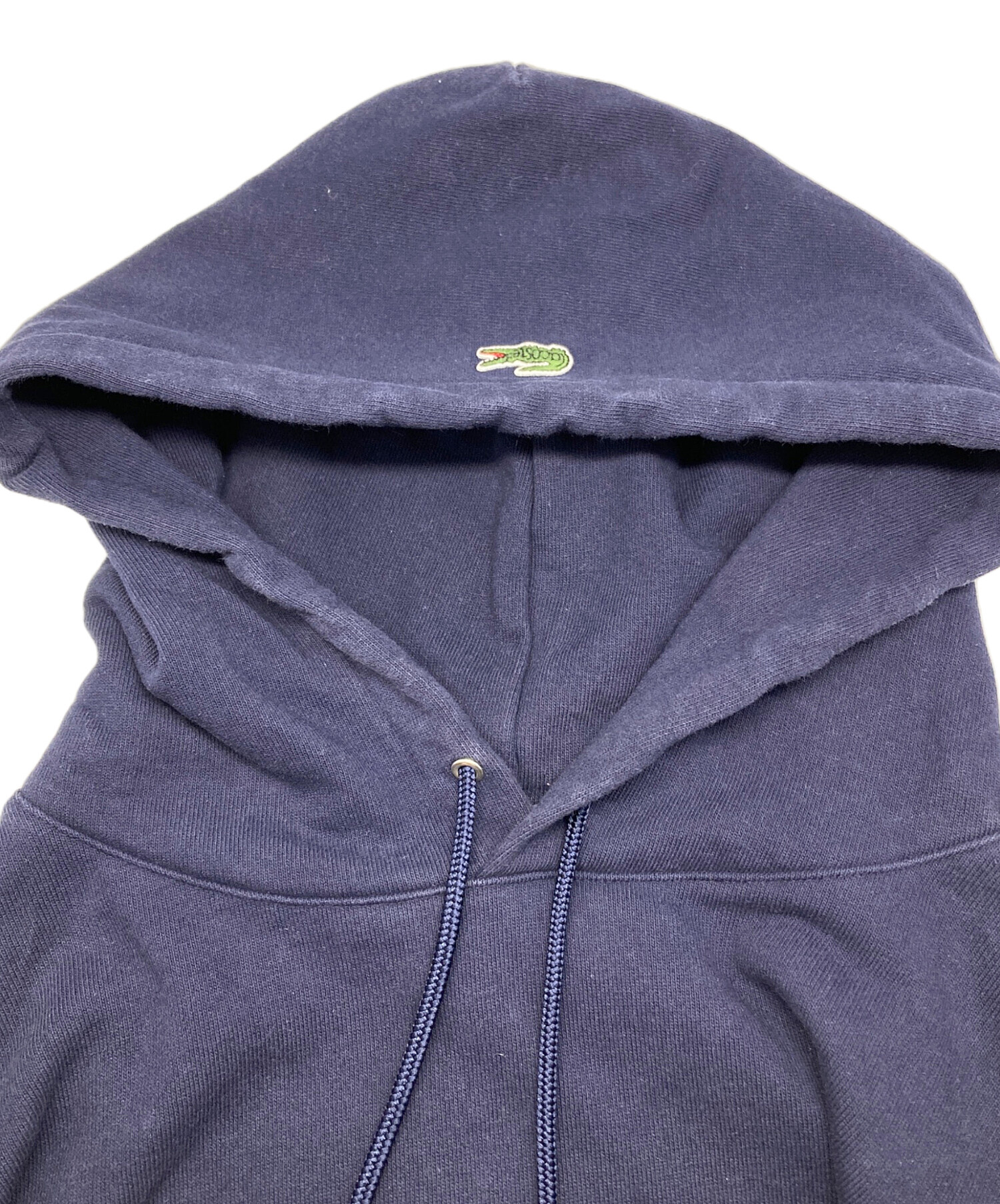 中古・古着通販】LACOSTE (ラコステ) プルオーバーパーカー ネイビー