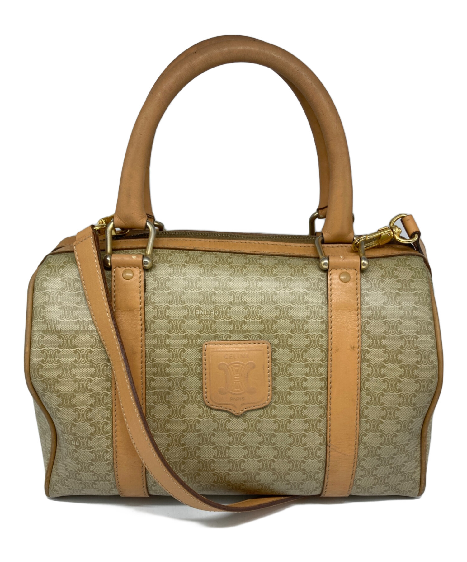 中古・古着通販】CELINE (セリーヌ) マカダム柄ミニボストンバッグ 