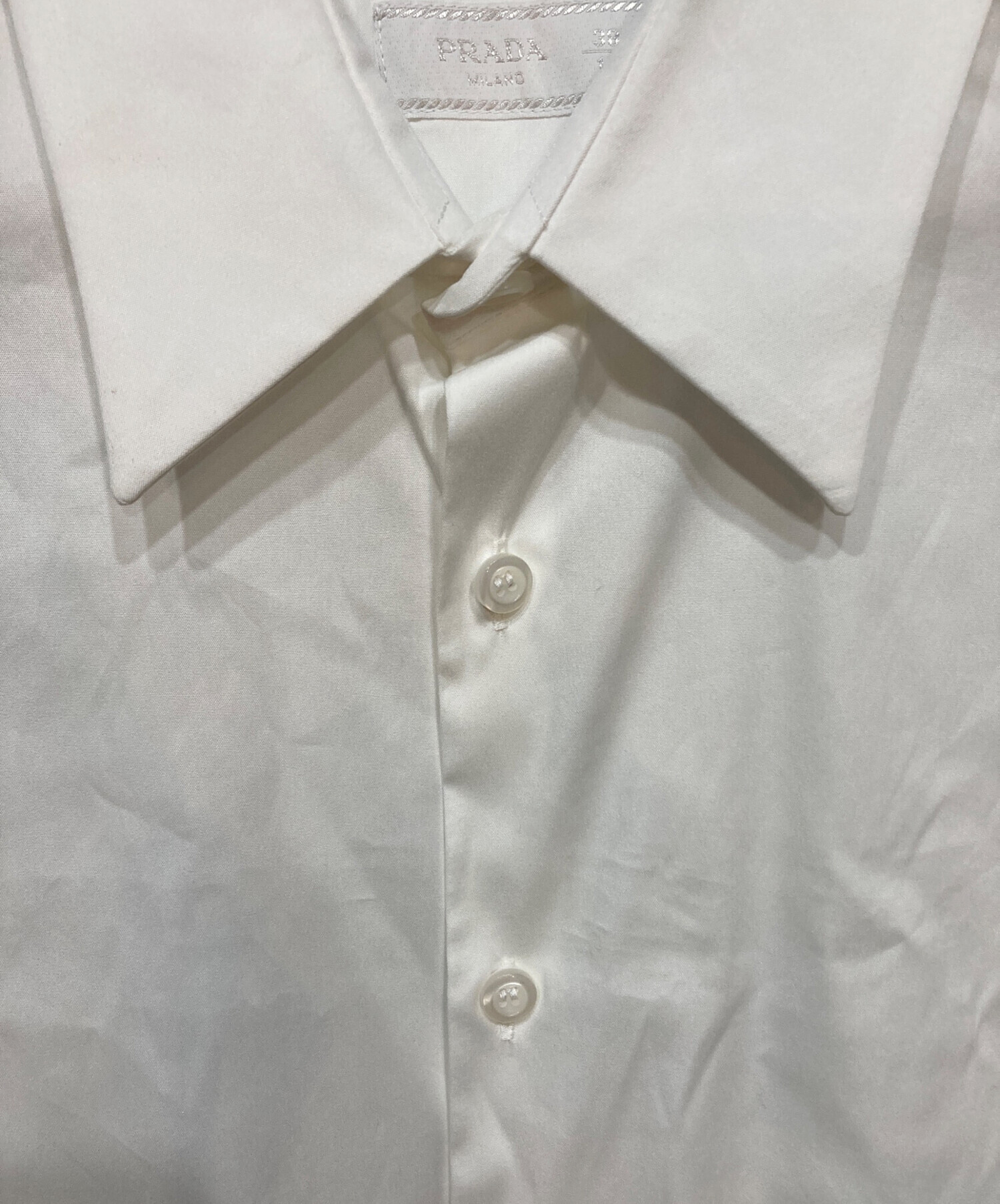 中古・古着通販】PRADA (プラダ) ストレッチコットンドレスシャツ