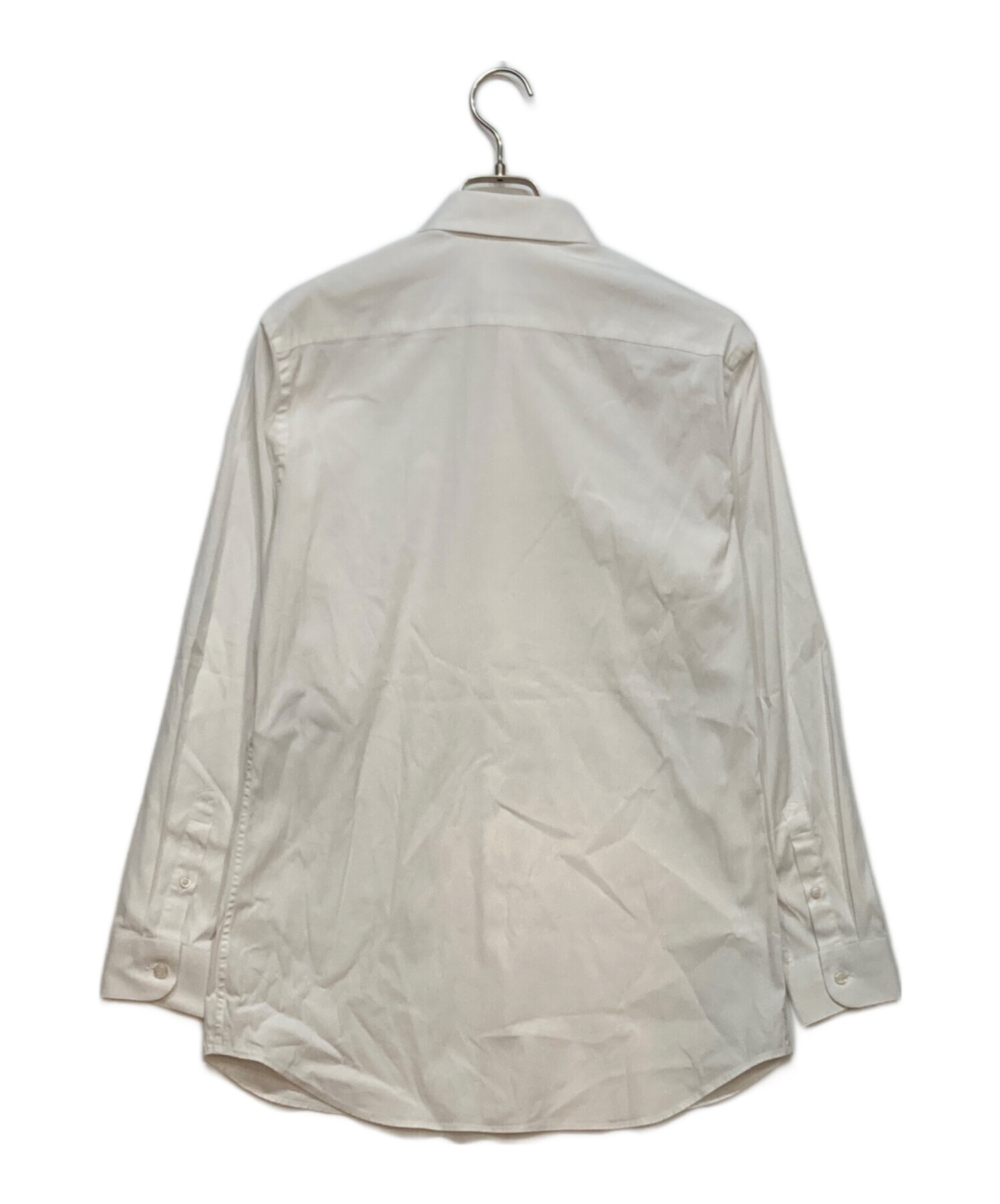 PRADA 2010年秋モデル　コットンストレッチシャツ　袖ラバータグ 中古・古着通販】PRADA (プラダ) ストレッチコットンドレスシャツ