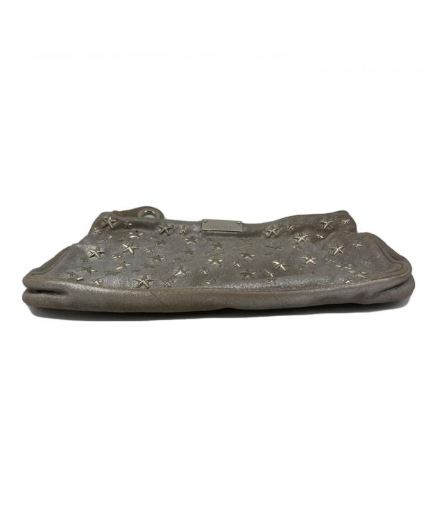 中古・古着通販】JIMMY CHOO (ジミーチュウ) クラッチバッグ シルバー