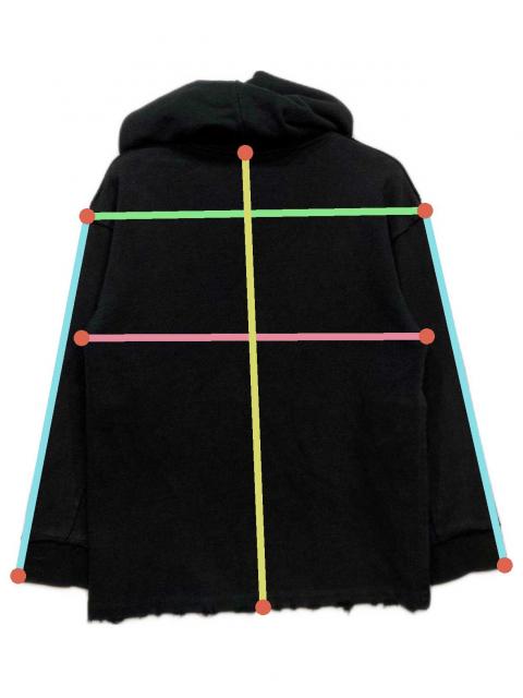 中古・古着通販】PERVERZE (パーバーズ) ダメージ加工パーカー