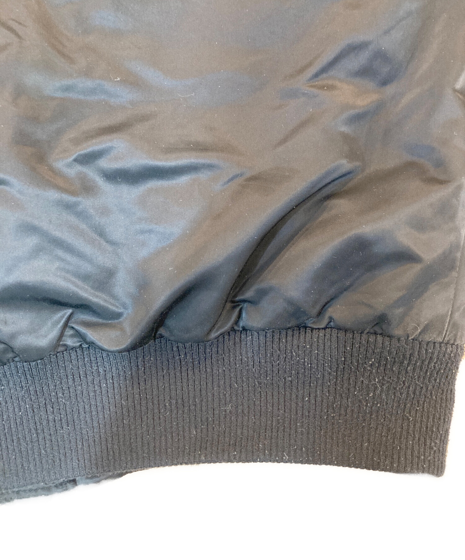 中古・古着通販】EVISU (エヴィス) MA-1ジャケット ブラック サイズ:L