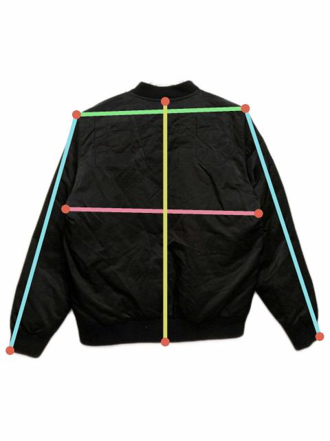 中古・古着通販】EVISU (エヴィス) MA-1ジャケット ブラック サイズ:L