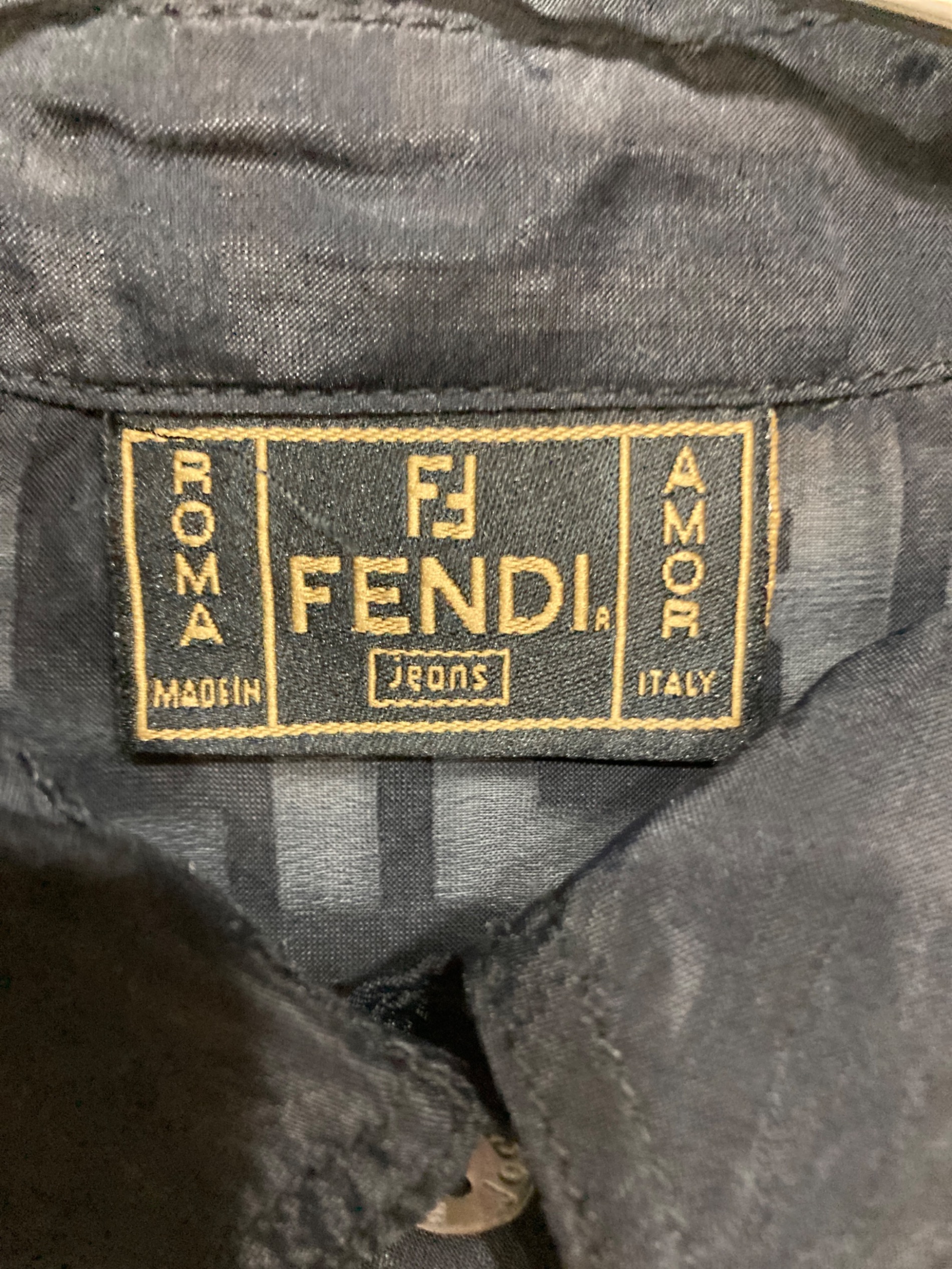 中古・古着通販】FENDI JEANS (フェンディ ジーンズ) ズッカ柄シアー