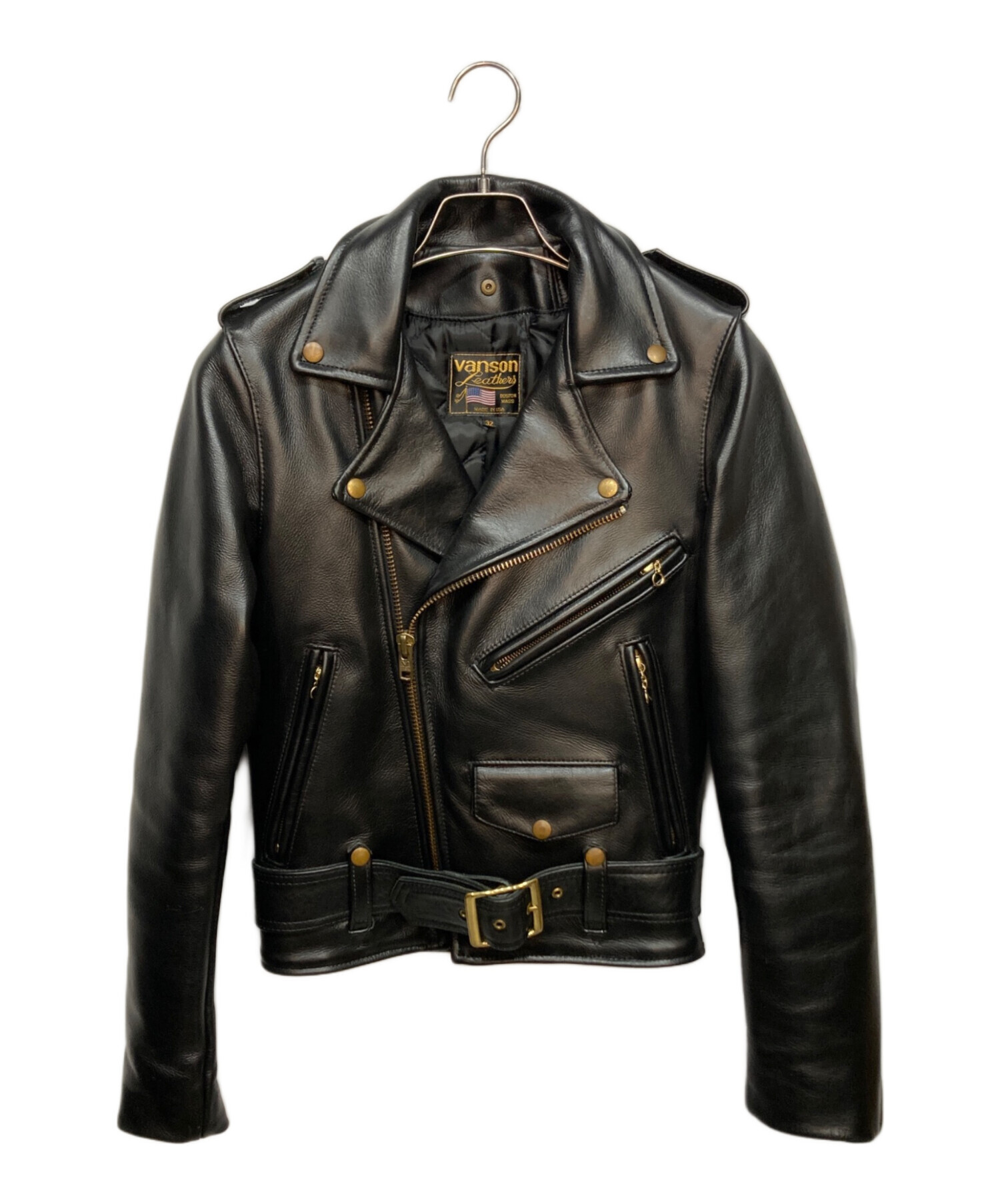 中古・古着通販】VANSON (バンソン) C2 ダブルライダースジャケット