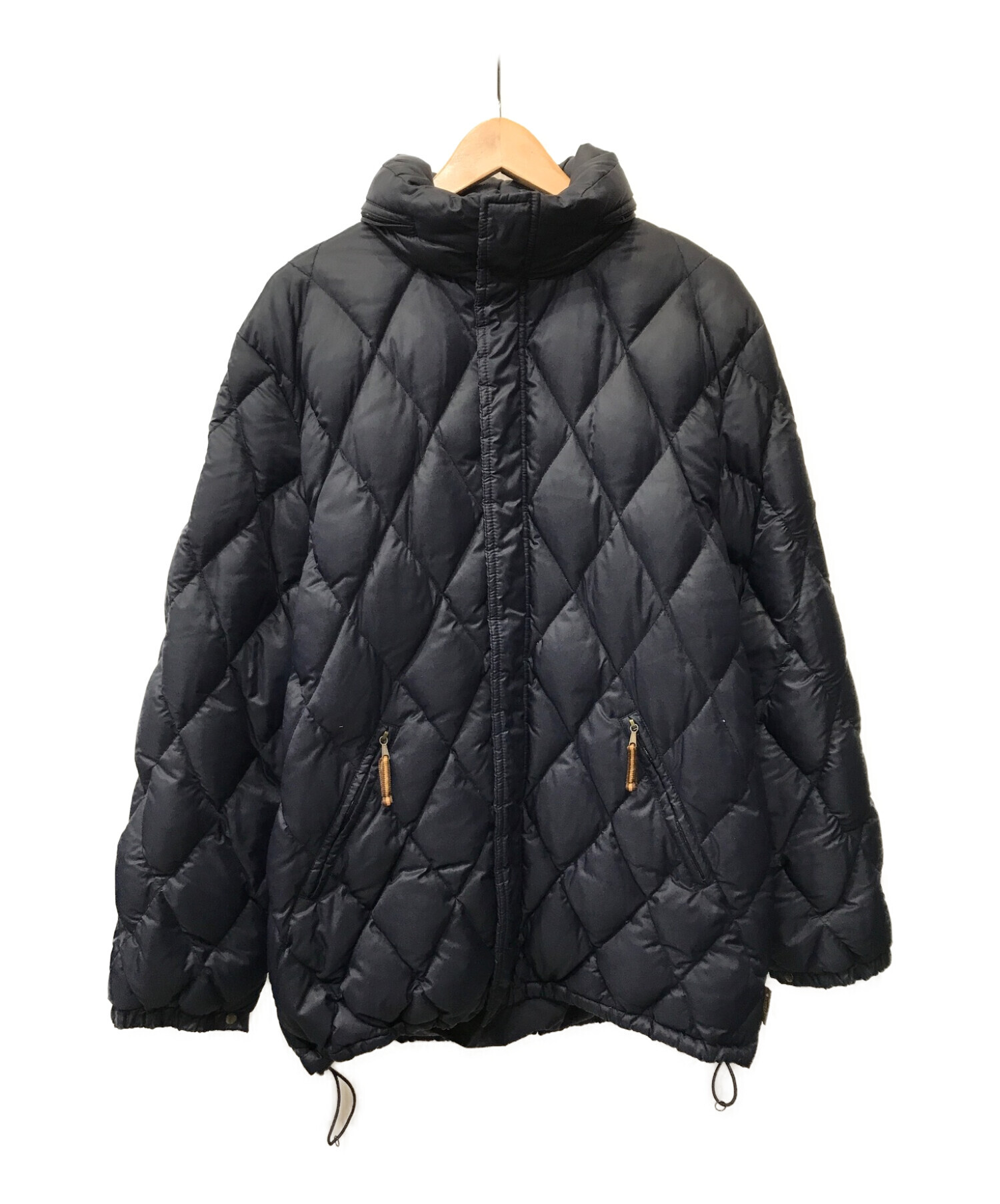モンクレールネイビー キルティング ダウンジャケット